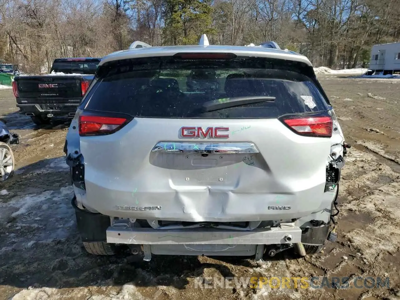 6 fotografías del automóvil dañado 3GKALVEV5ML381905 GMC TERRAIN 2021