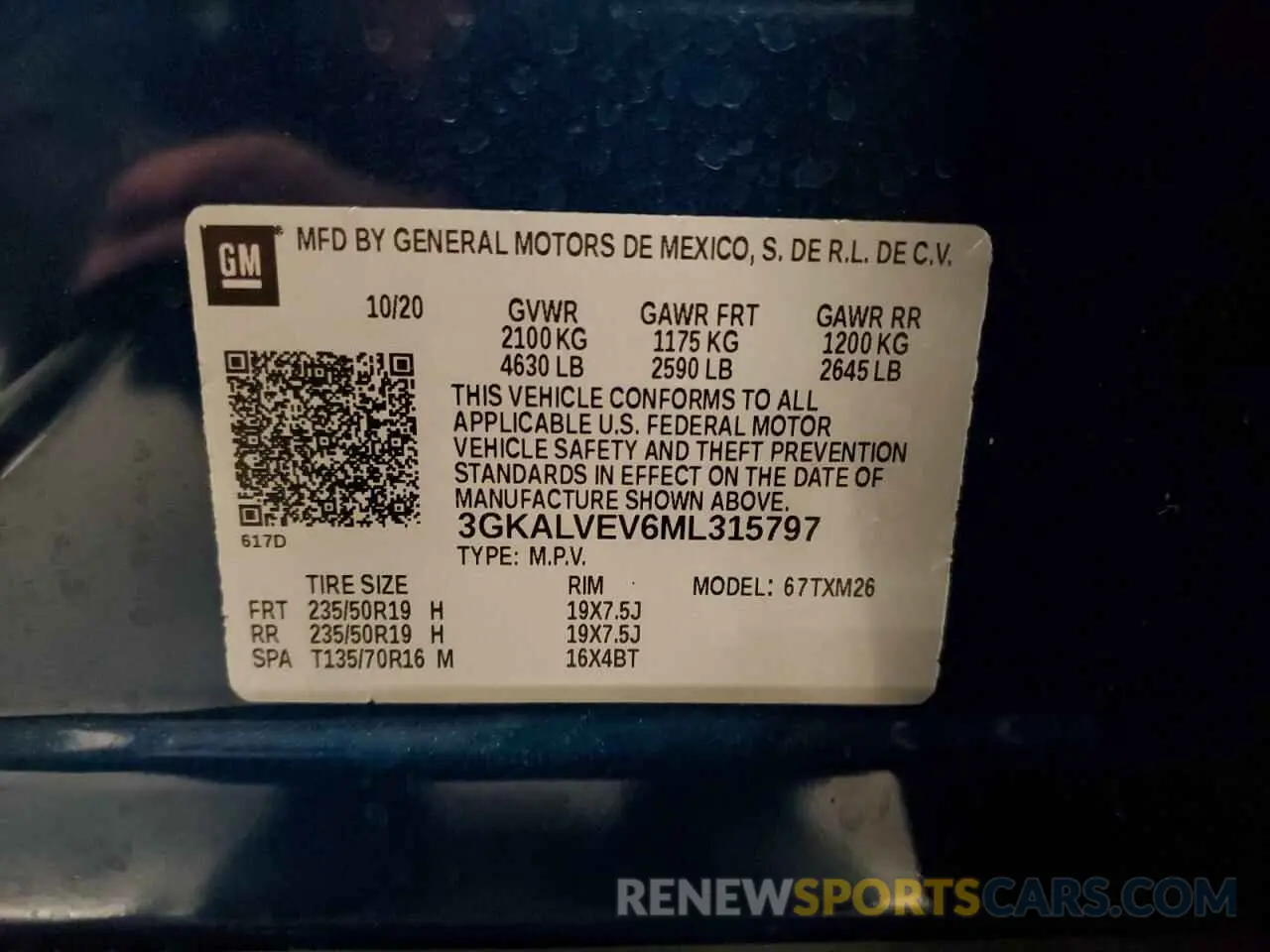14 fotografías del automóvil dañado 3GKALVEV6ML315797 GMC TERRAIN 2021