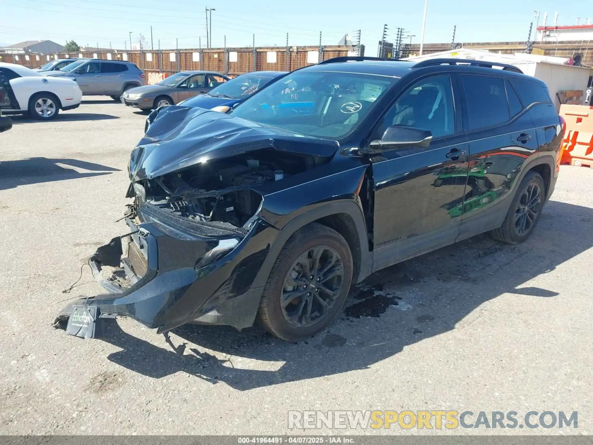 2 fotografías del automóvil dañado 3GKALVEV6ML388149 GMC TERRAIN 2021