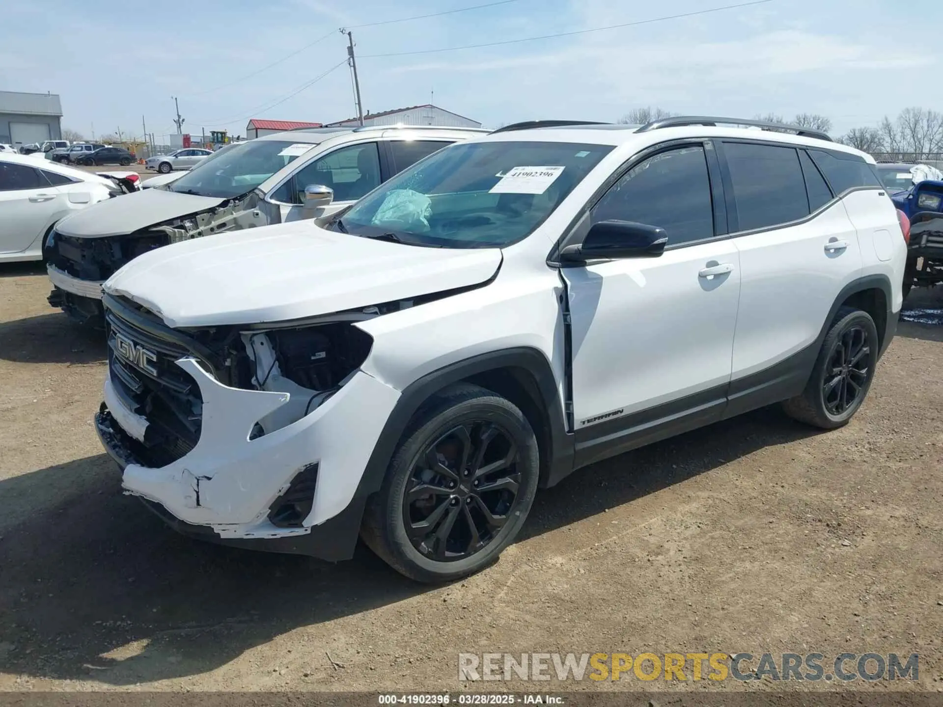 2 fotografías del automóvil dañado 3GKALVEV6ML398826 GMC TERRAIN 2021