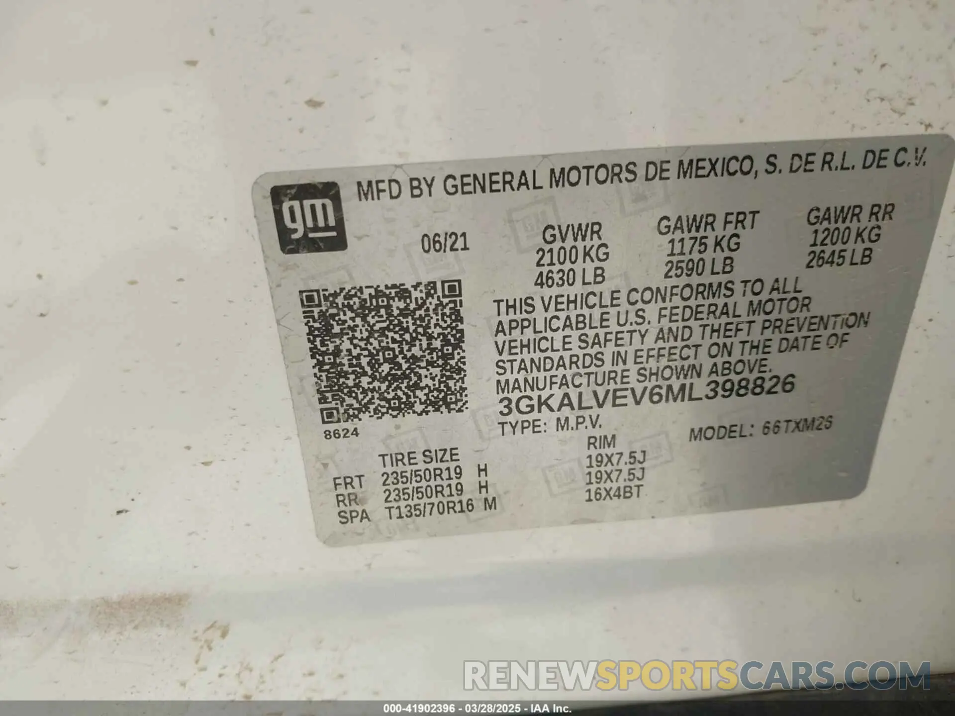 9 fotografías del automóvil dañado 3GKALVEV6ML398826 GMC TERRAIN 2021