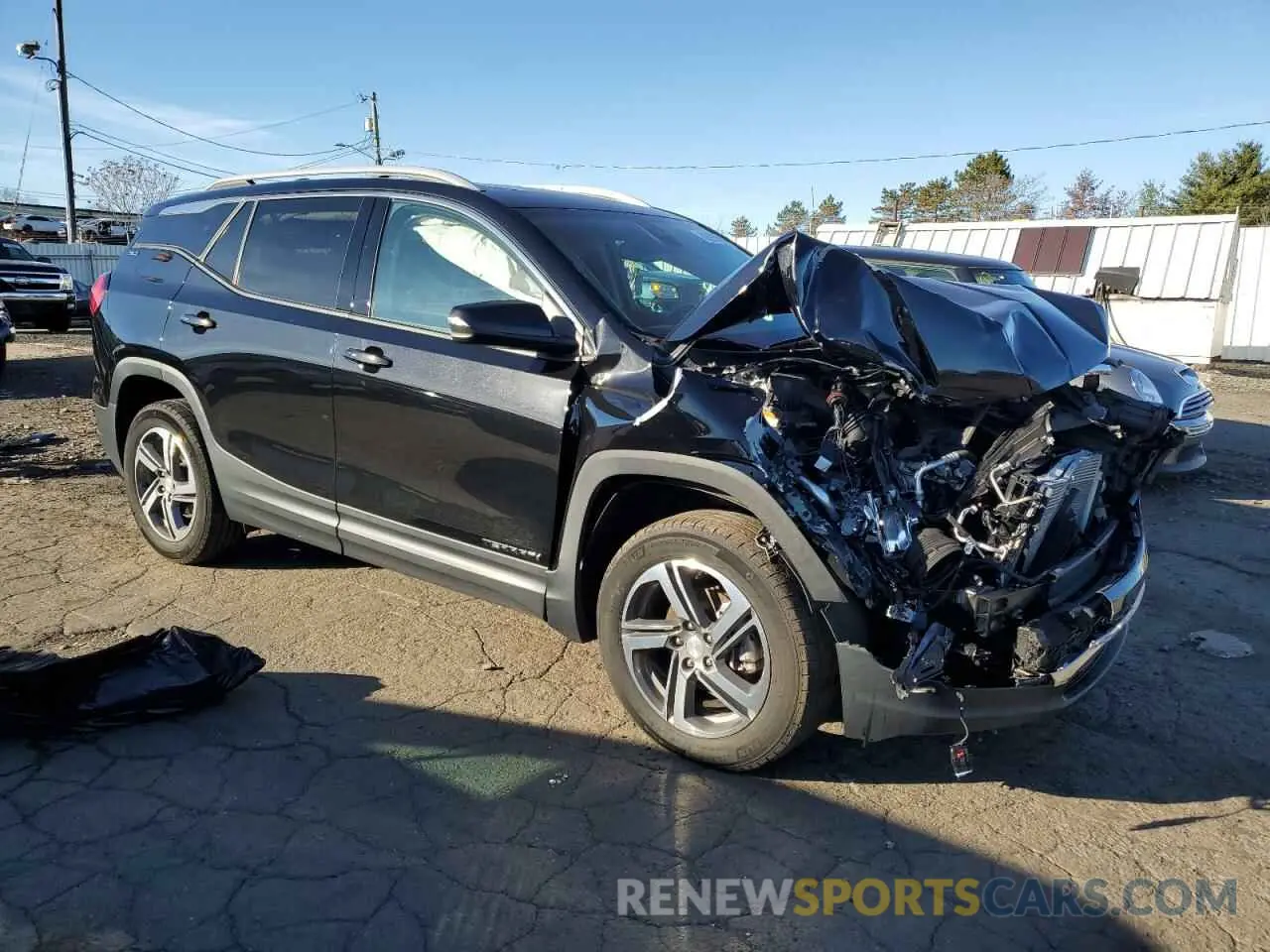 4 fotografías del automóvil dañado 3GKALVEV8ML326669 GMC TERRAIN 2021