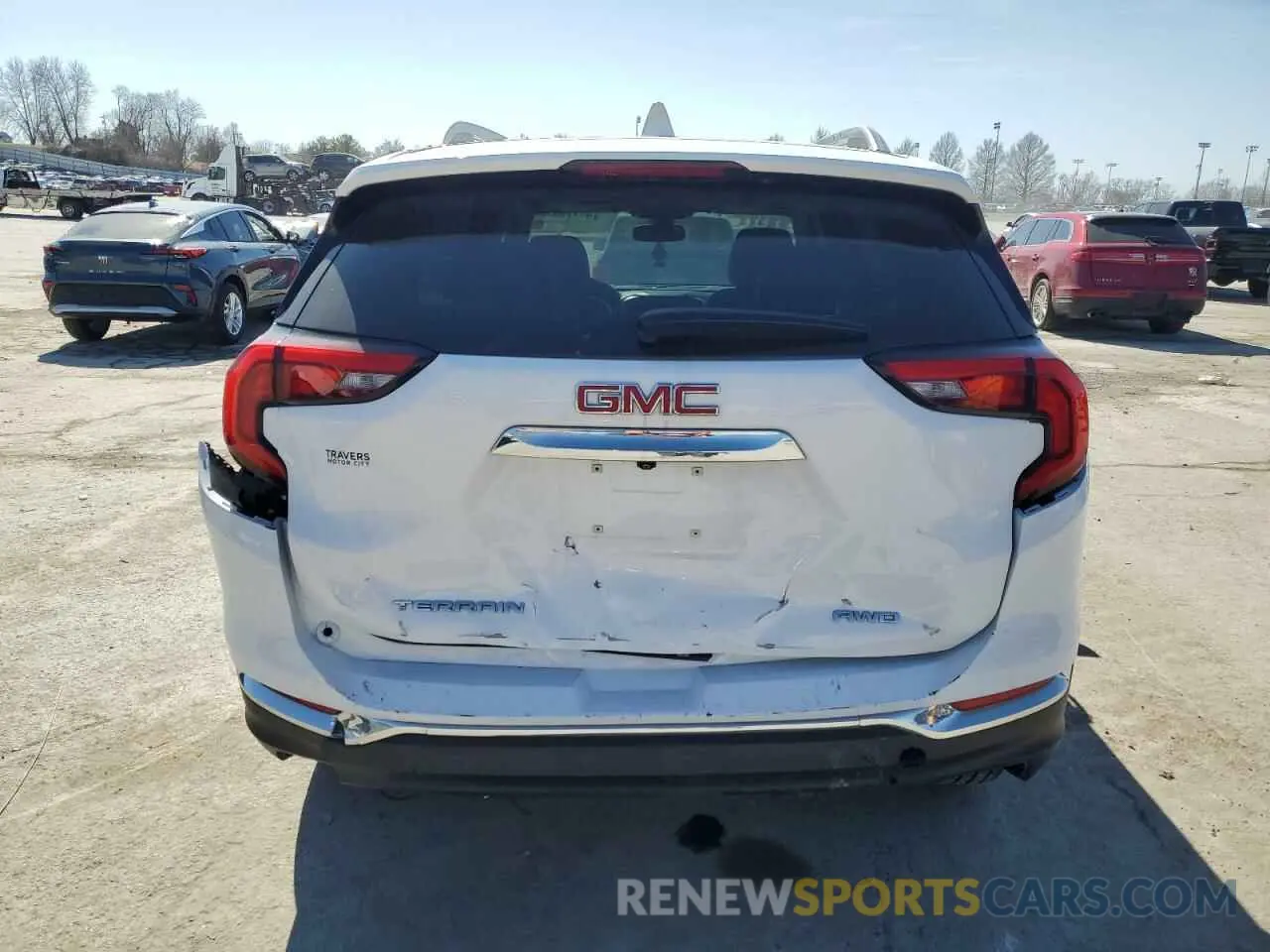 6 fotografías del automóvil dañado 3GKALVEV9ML313915 GMC TERRAIN 2021