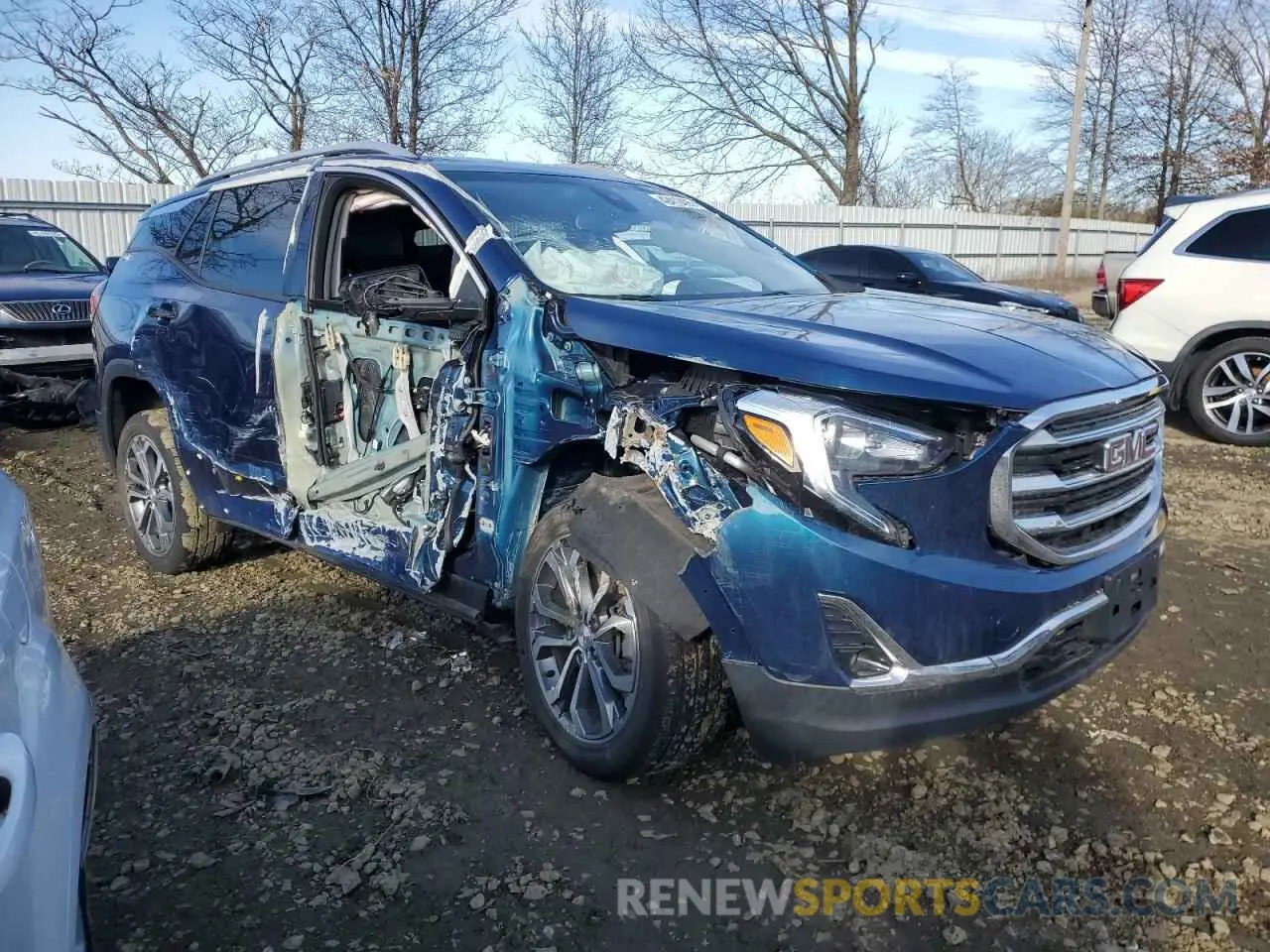 4 fotografías del automóvil dañado 3GKALVEV9ML323604 GMC TERRAIN 2021