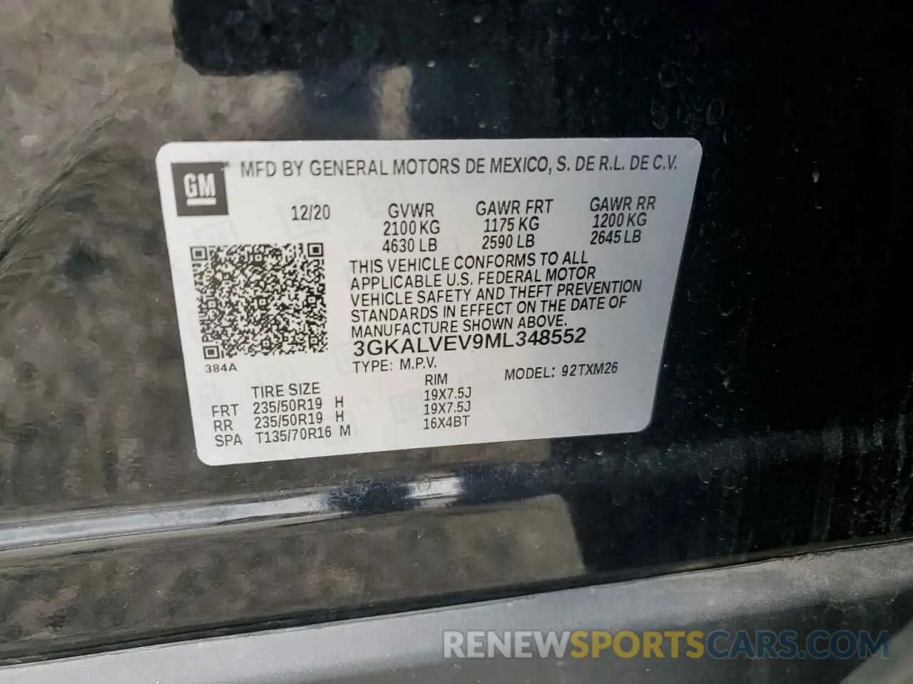 13 fotografías del automóvil dañado 3GKALVEV9ML348552 GMC TERRAIN 2021