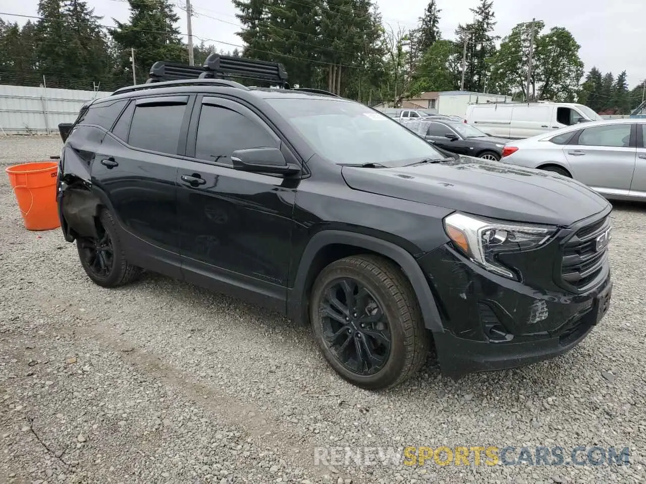 4 fotografías del automóvil dañado 3GKALVEV9ML348552 GMC TERRAIN 2021