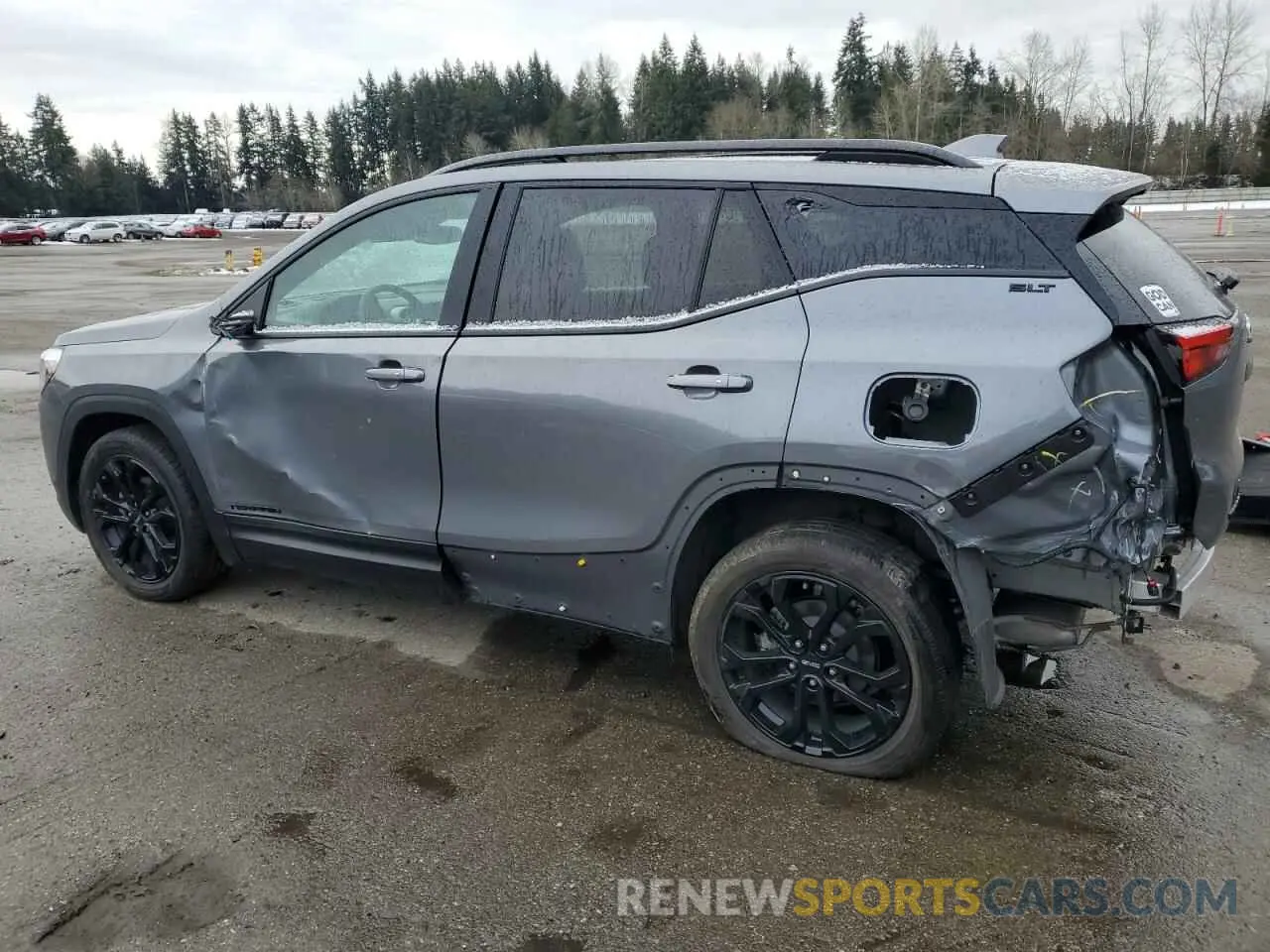 2 fotografías del automóvil dañado 3GKALVEV9ML363844 GMC TERRAIN 2021