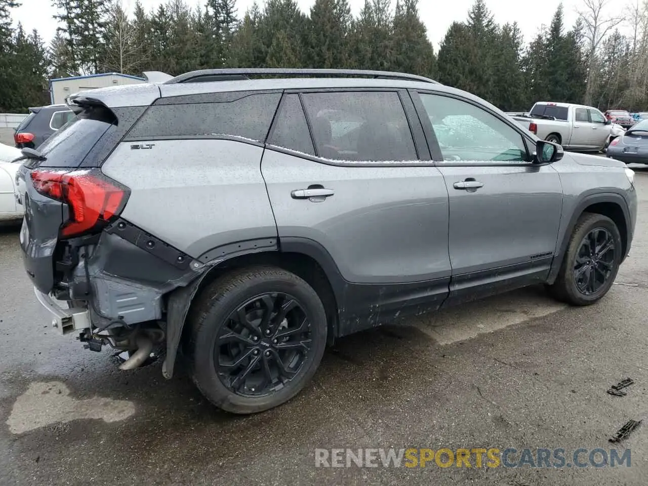 3 fotografías del automóvil dañado 3GKALVEV9ML363844 GMC TERRAIN 2021