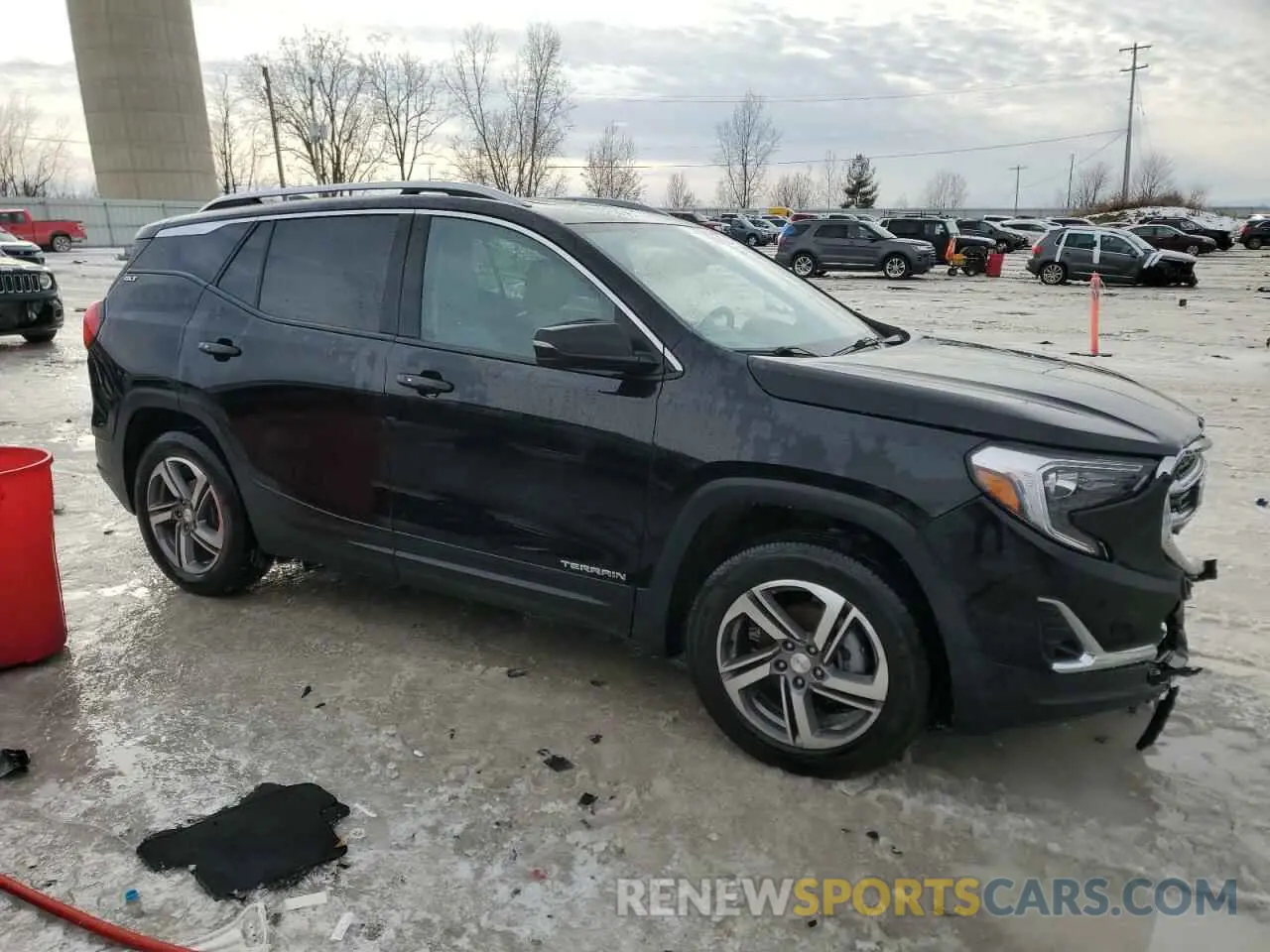 4 fotografías del automóvil dañado 3GKALVEV9ML396939 GMC TERRAIN 2021