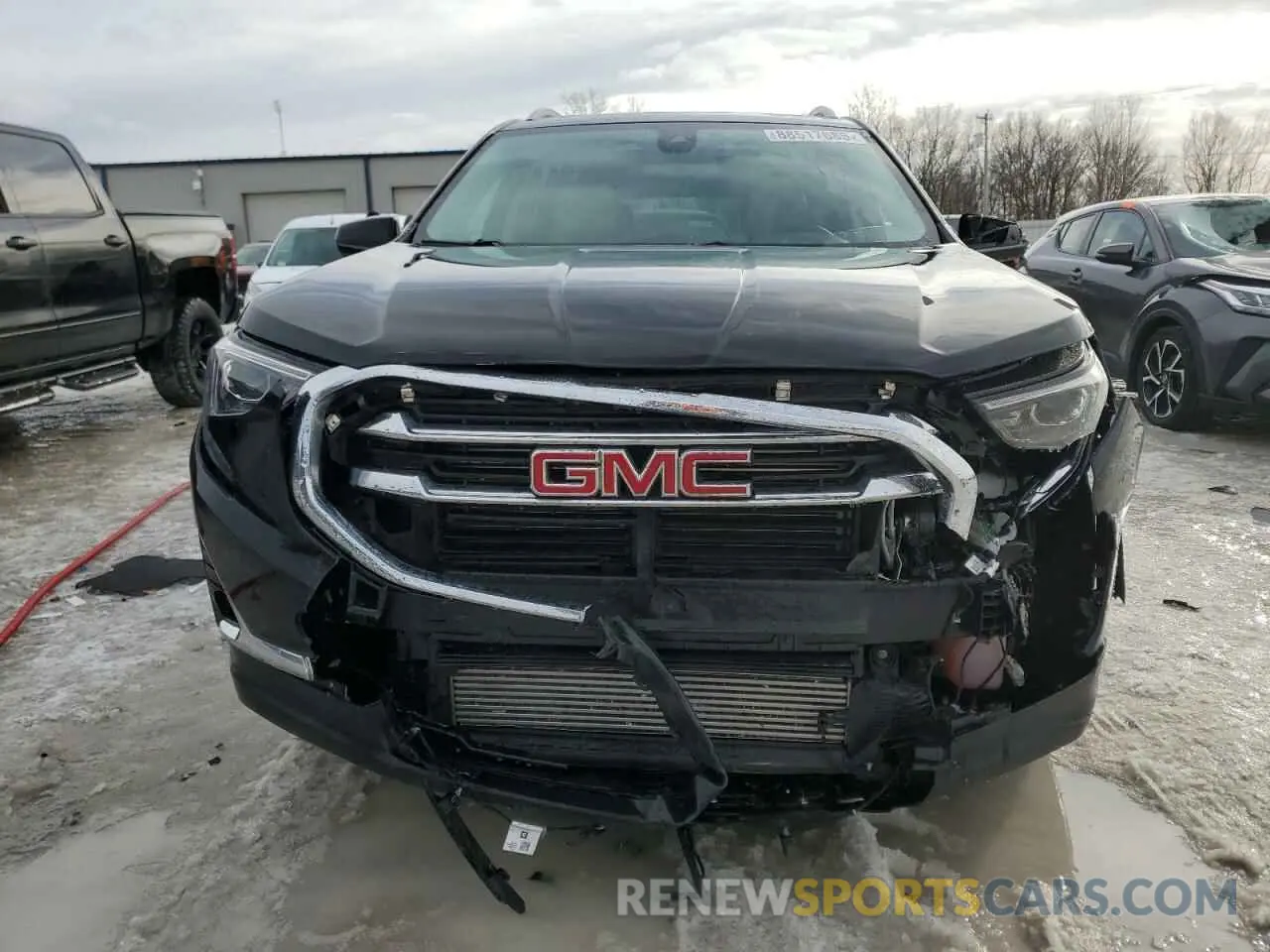 5 fotografías del automóvil dañado 3GKALVEV9ML396939 GMC TERRAIN 2021