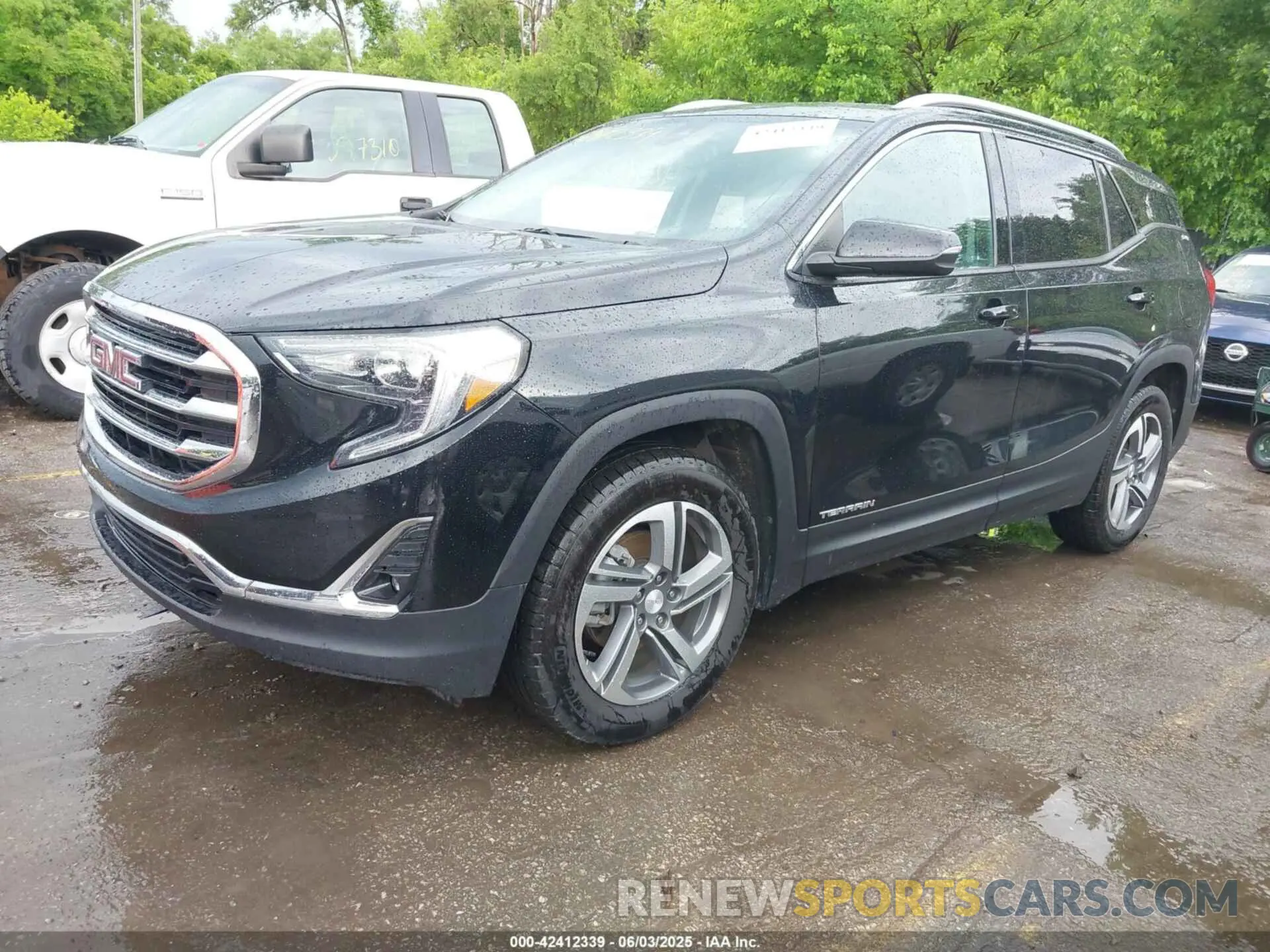 2 fotografías del automóvil dañado 3GKALVEVXML310893 GMC TERRAIN 2021