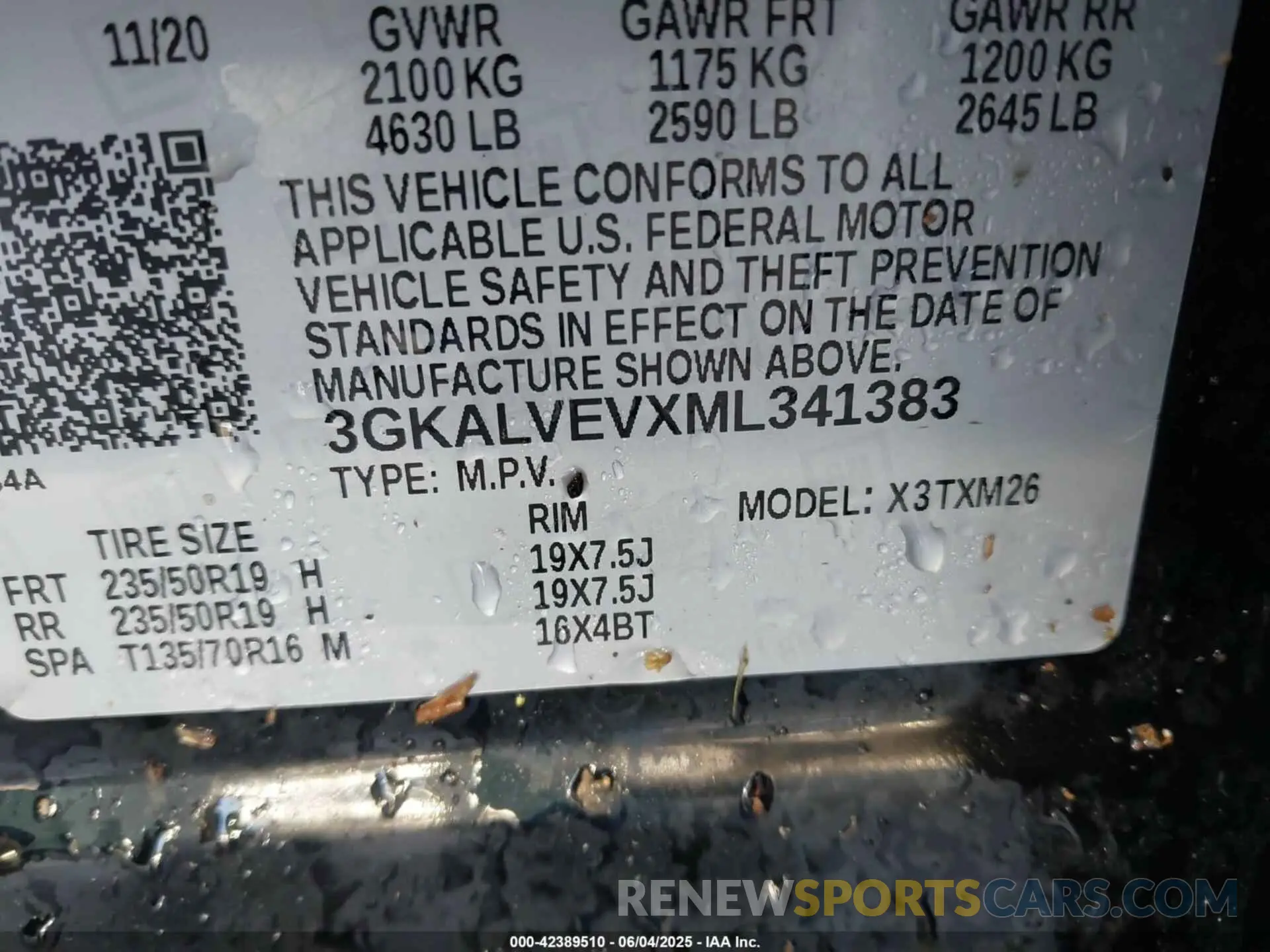 9 fotografías del automóvil dañado 3GKALVEVXML341383 GMC TERRAIN 2021