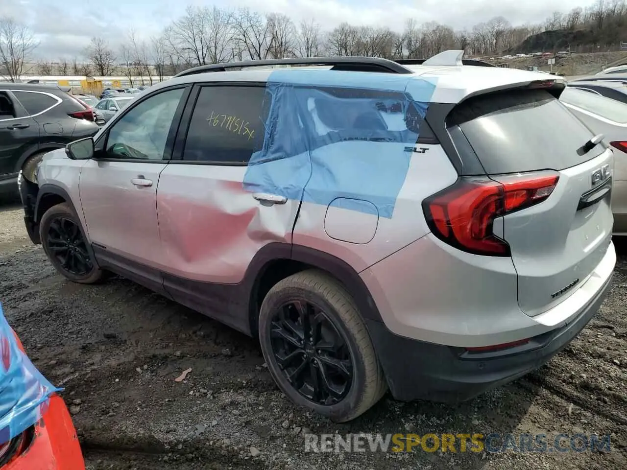 2 fotografías del automóvil dañado 3GKALVEVXML356823 GMC TERRAIN 2021