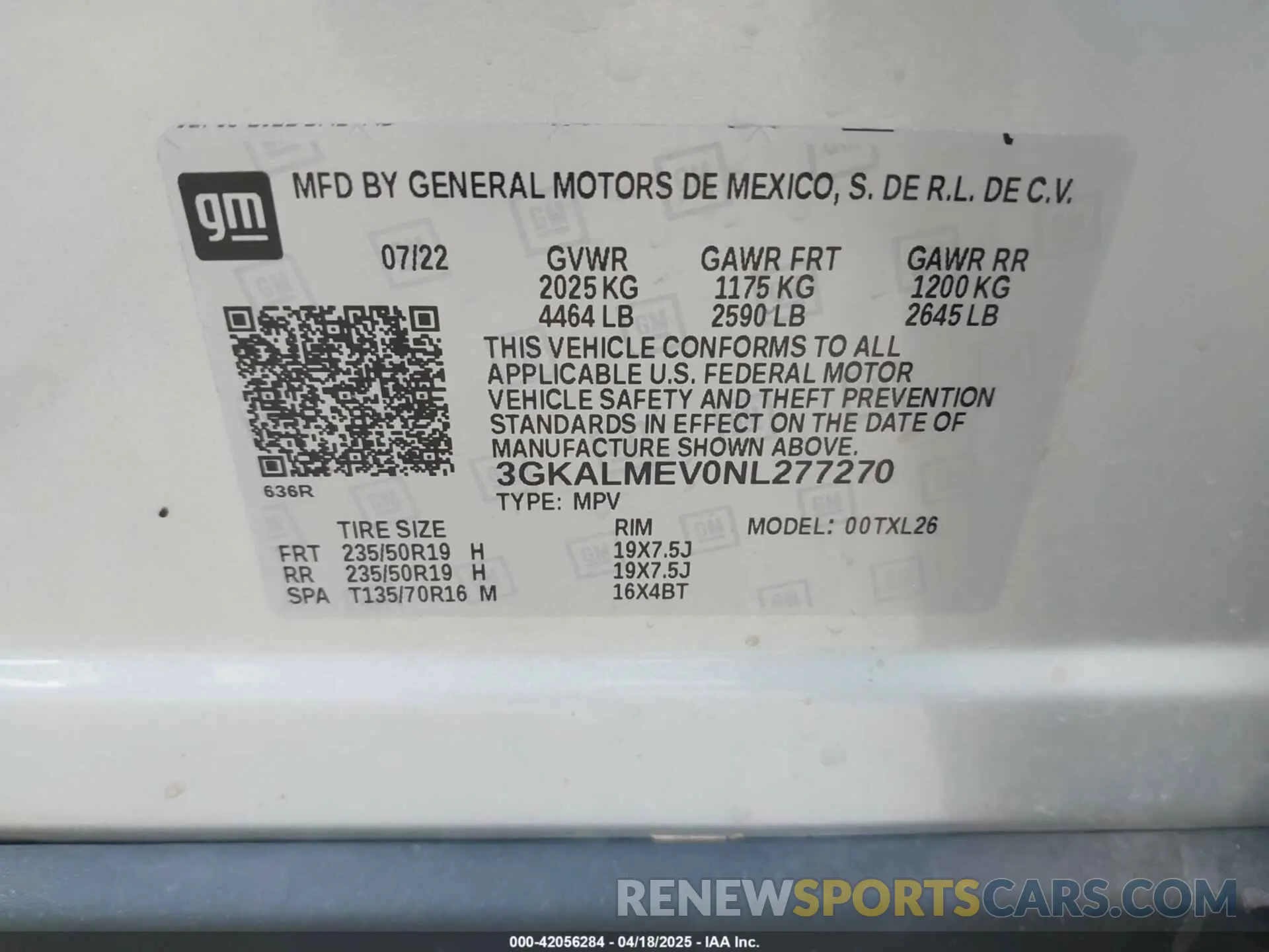 9 fotografías del automóvil dañado 3GKALMEV0NL277270 GMC TERRAIN 2022