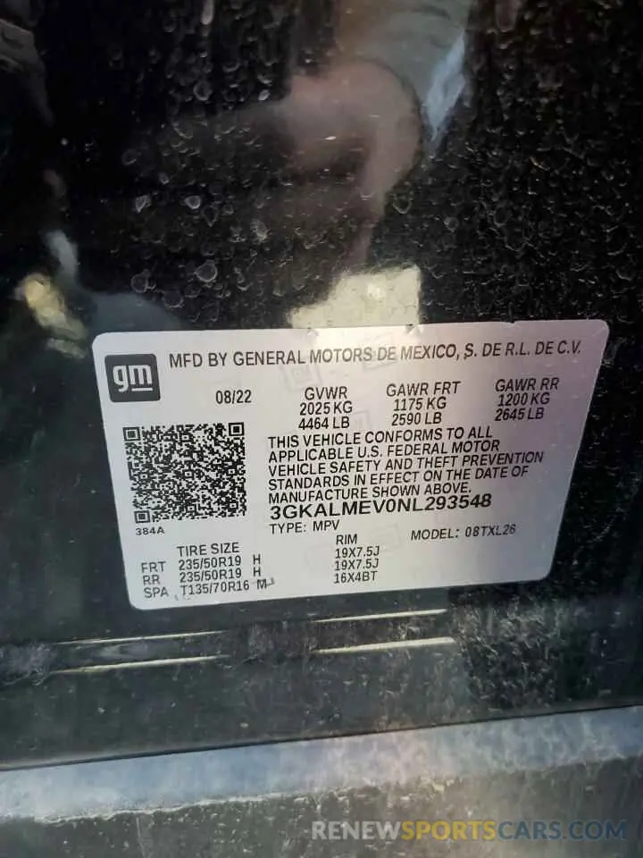 15 fotografías del automóvil dañado 3GKALMEV0NL293548 GMC TERRAIN 2022