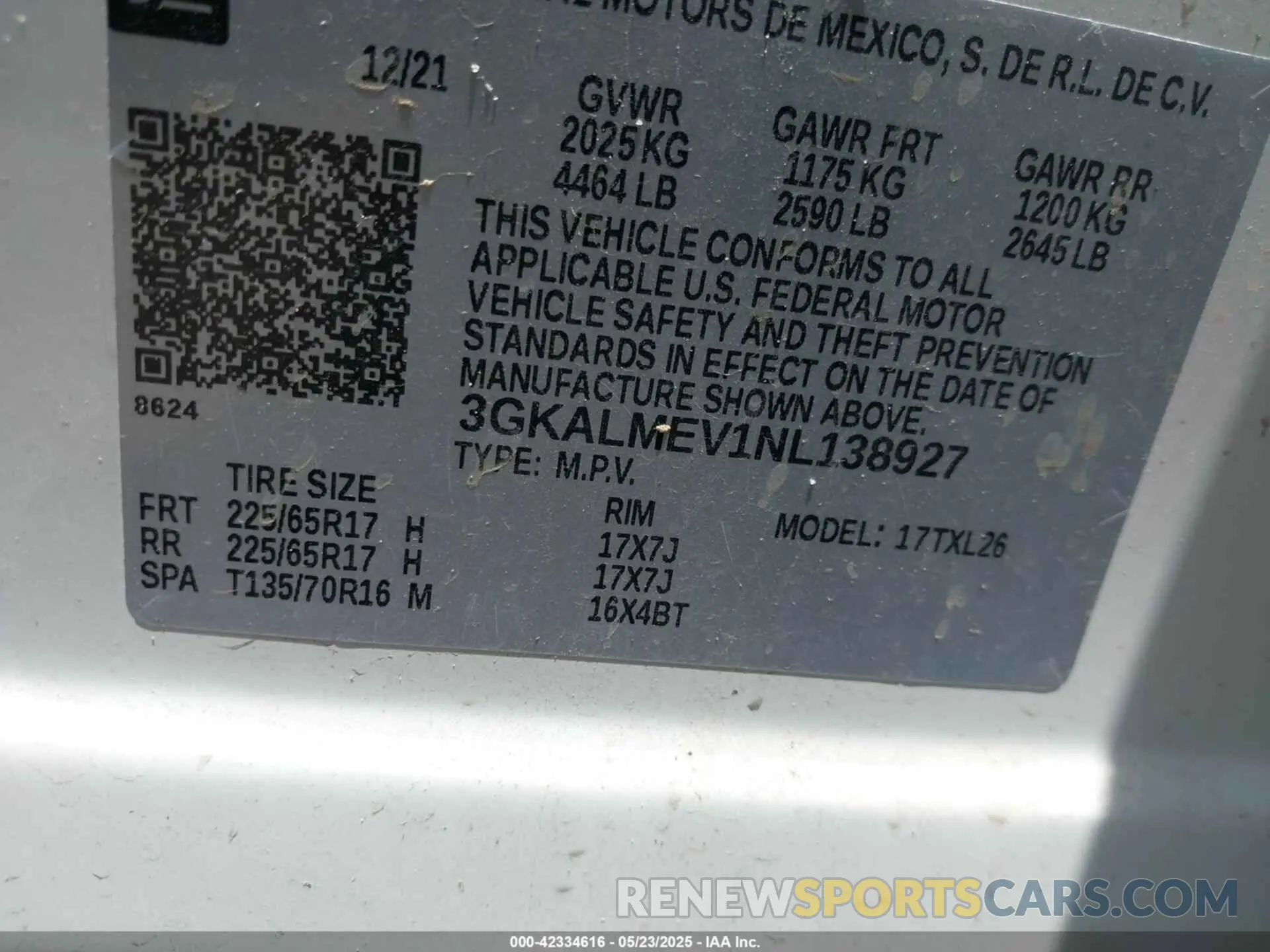 9 fotografías del automóvil dañado 3GKALMEV1NL138927 GMC TERRAIN 2022