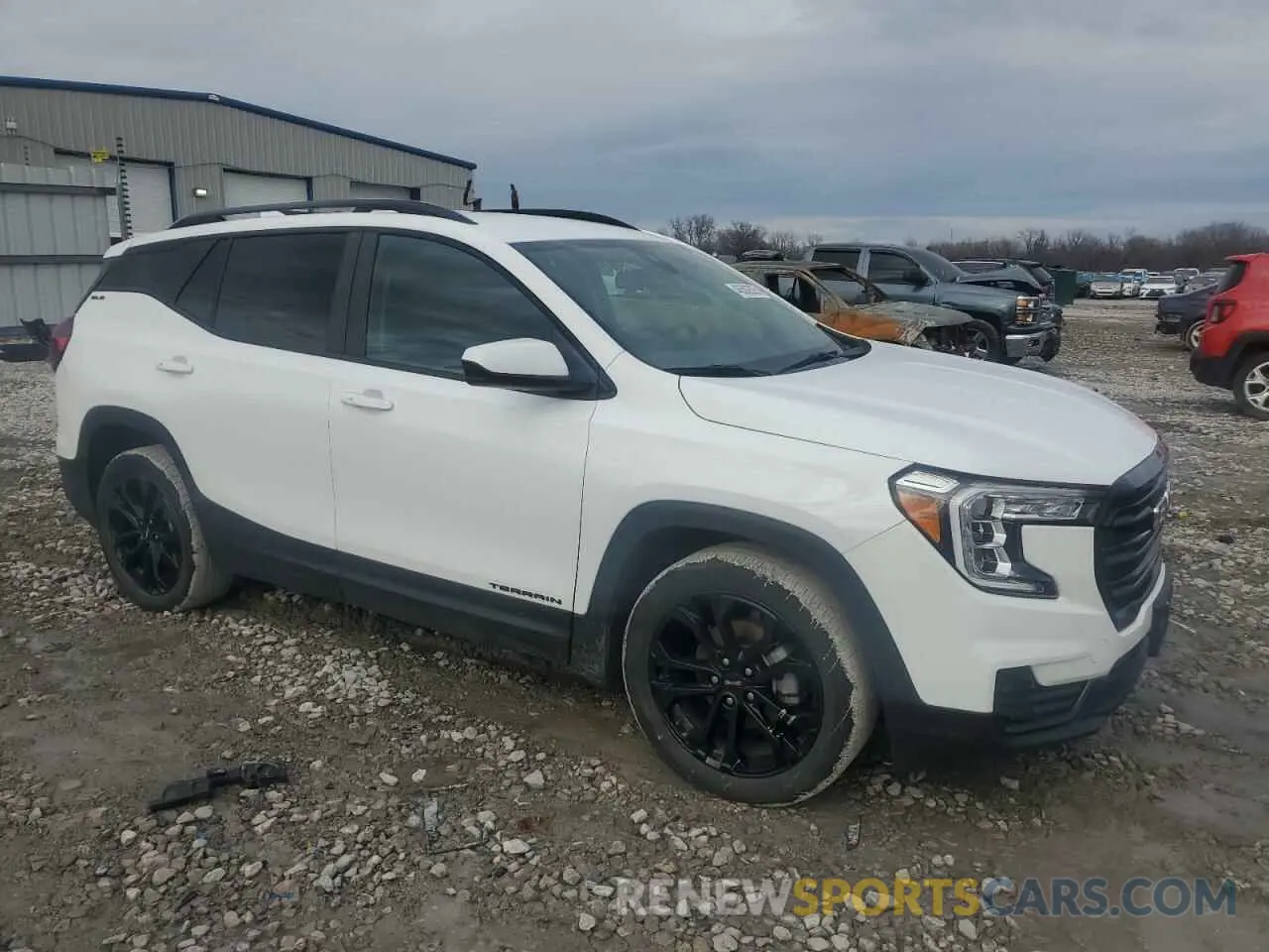 4 fotografías del automóvil dañado 3GKALMEV3NL271950 GMC TERRAIN 2022