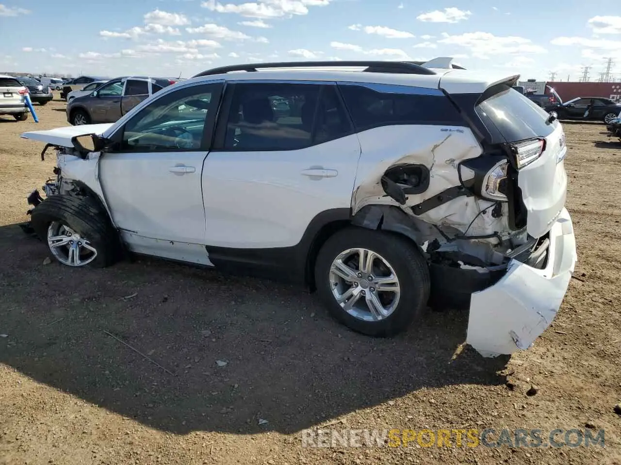 2 fotografías del automóvil dañado 3GKALMEV3NL306843 GMC TERRAIN 2022