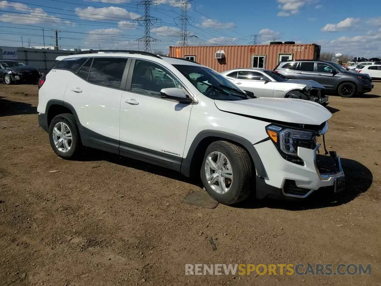 4 fotografías del automóvil dañado 3GKALMEV3NL306843 GMC TERRAIN 2022