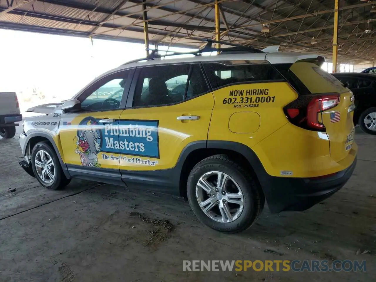 2 fotografías del automóvil dañado 3GKALMEV5NL297966 GMC TERRAIN 2022