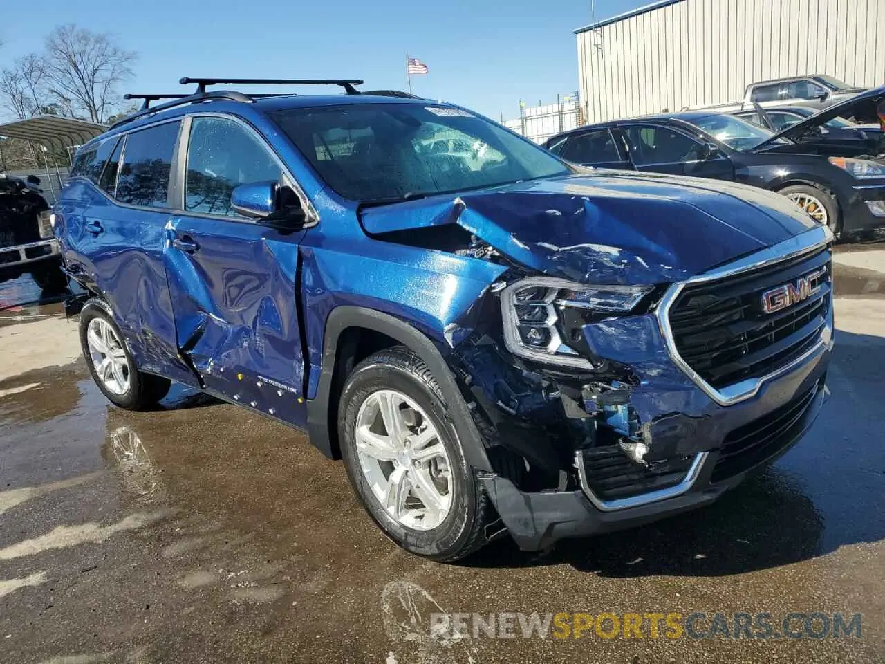4 fotografías del automóvil dañado 3GKALMEV6NL139426 GMC TERRAIN 2022