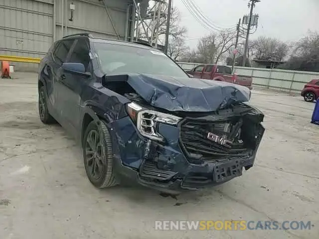 11 fotografías del automóvil dañado 3GKALMEV6NL177075 GMC TERRAIN 2022