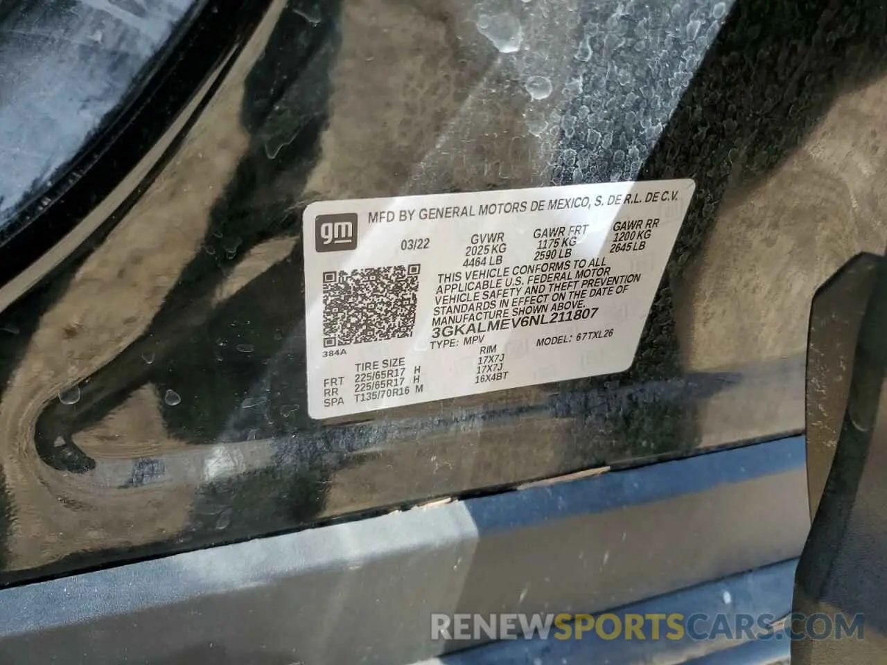 14 fotografías del automóvil dañado 3GKALMEV6NL211807 GMC TERRAIN 2022