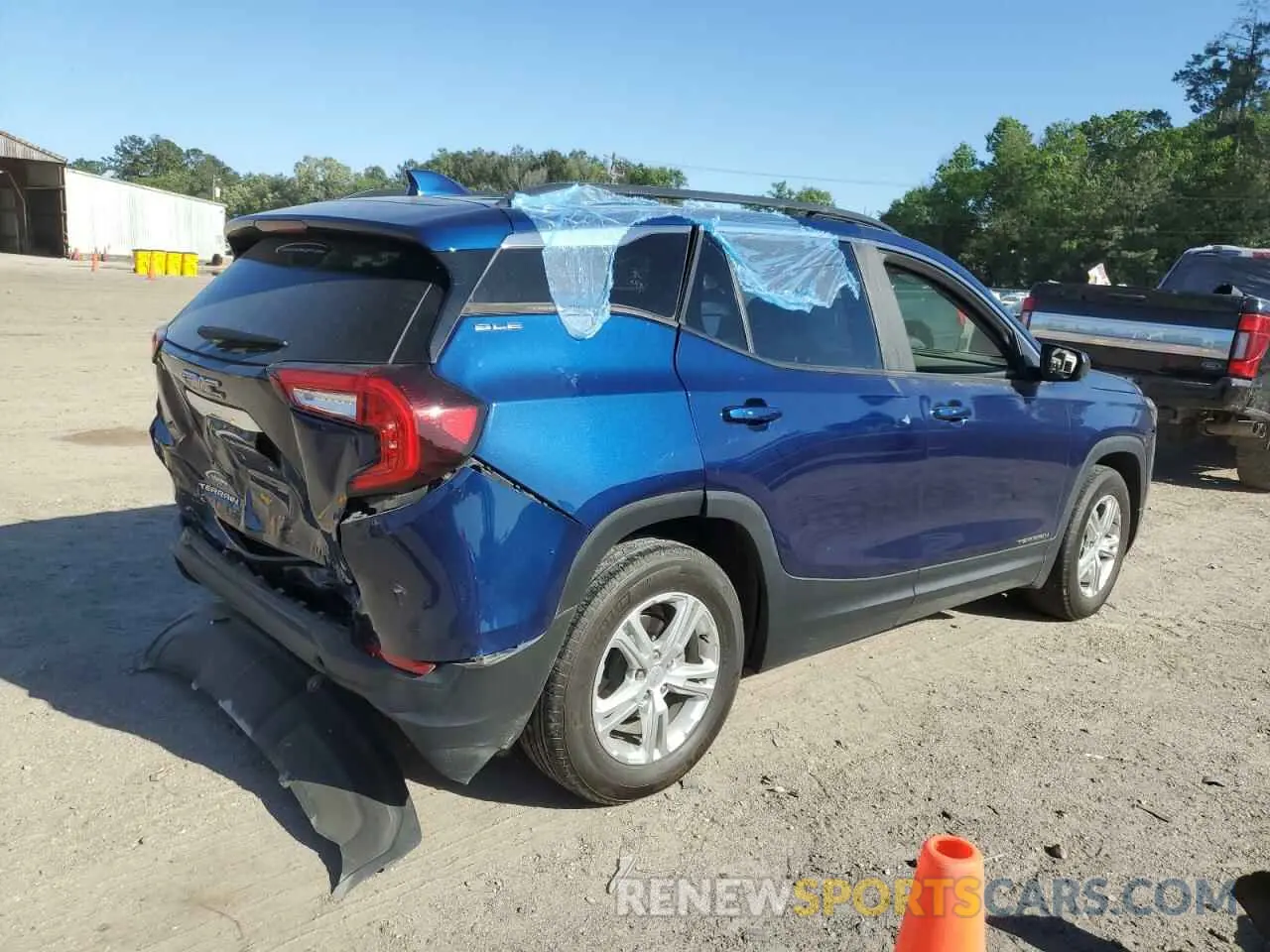 3 fotografías del automóvil dañado 3GKALMEV6NL305668 GMC TERRAIN 2022