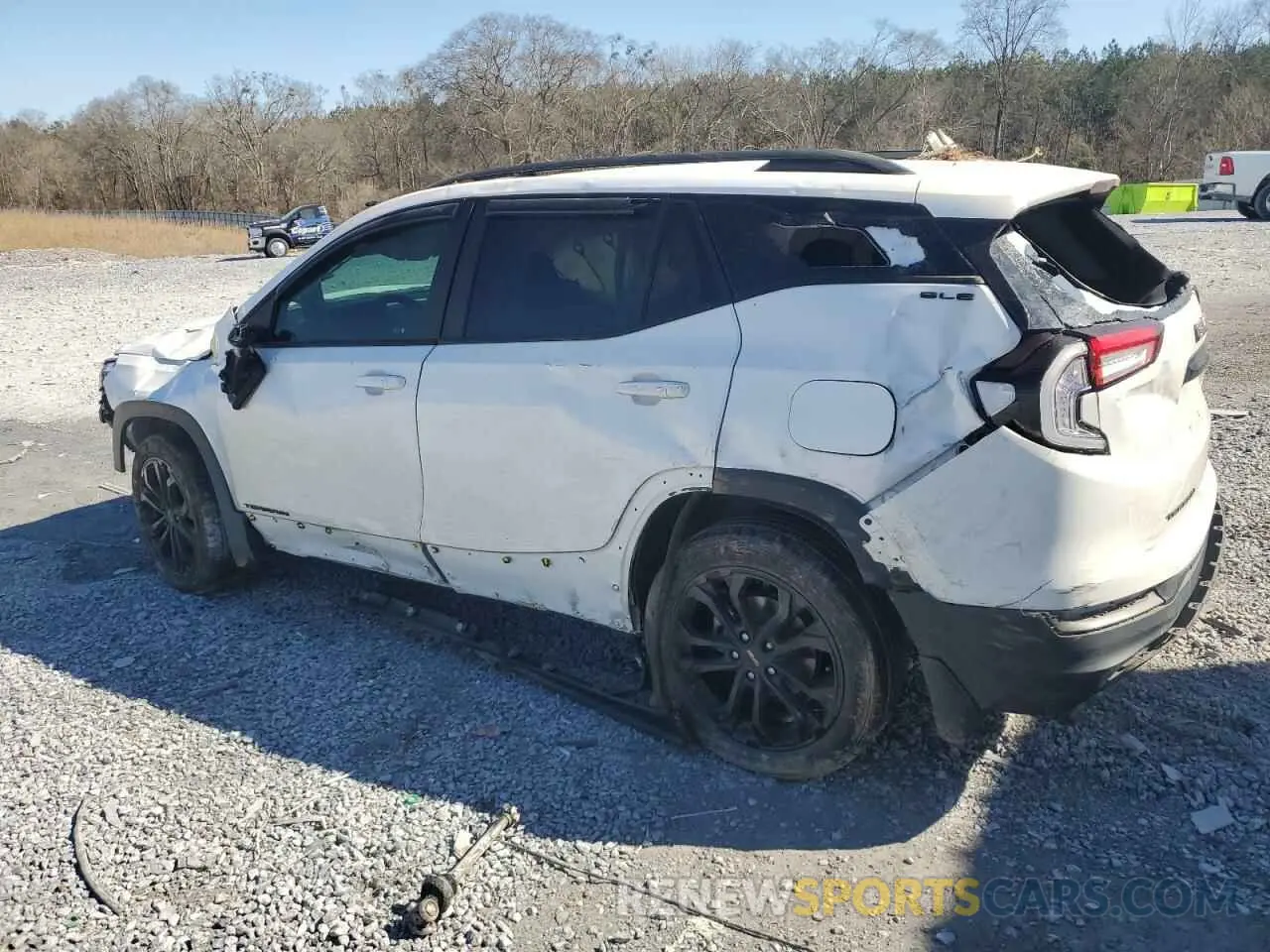 2 fotografías del automóvil dañado 3GKALMEV7NL233993 GMC TERRAIN 2022