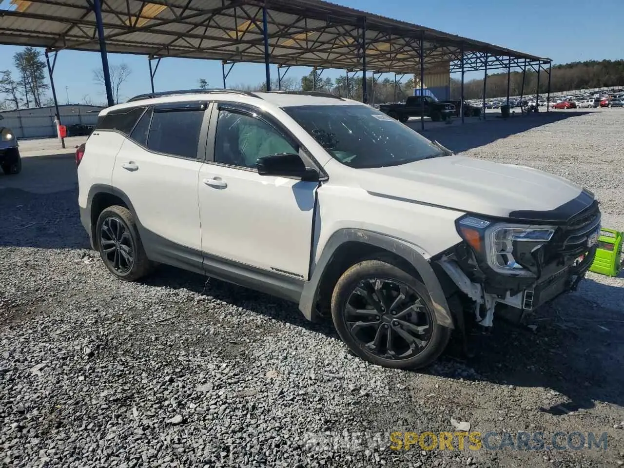 4 fotografías del automóvil dañado 3GKALMEV7NL233993 GMC TERRAIN 2022
