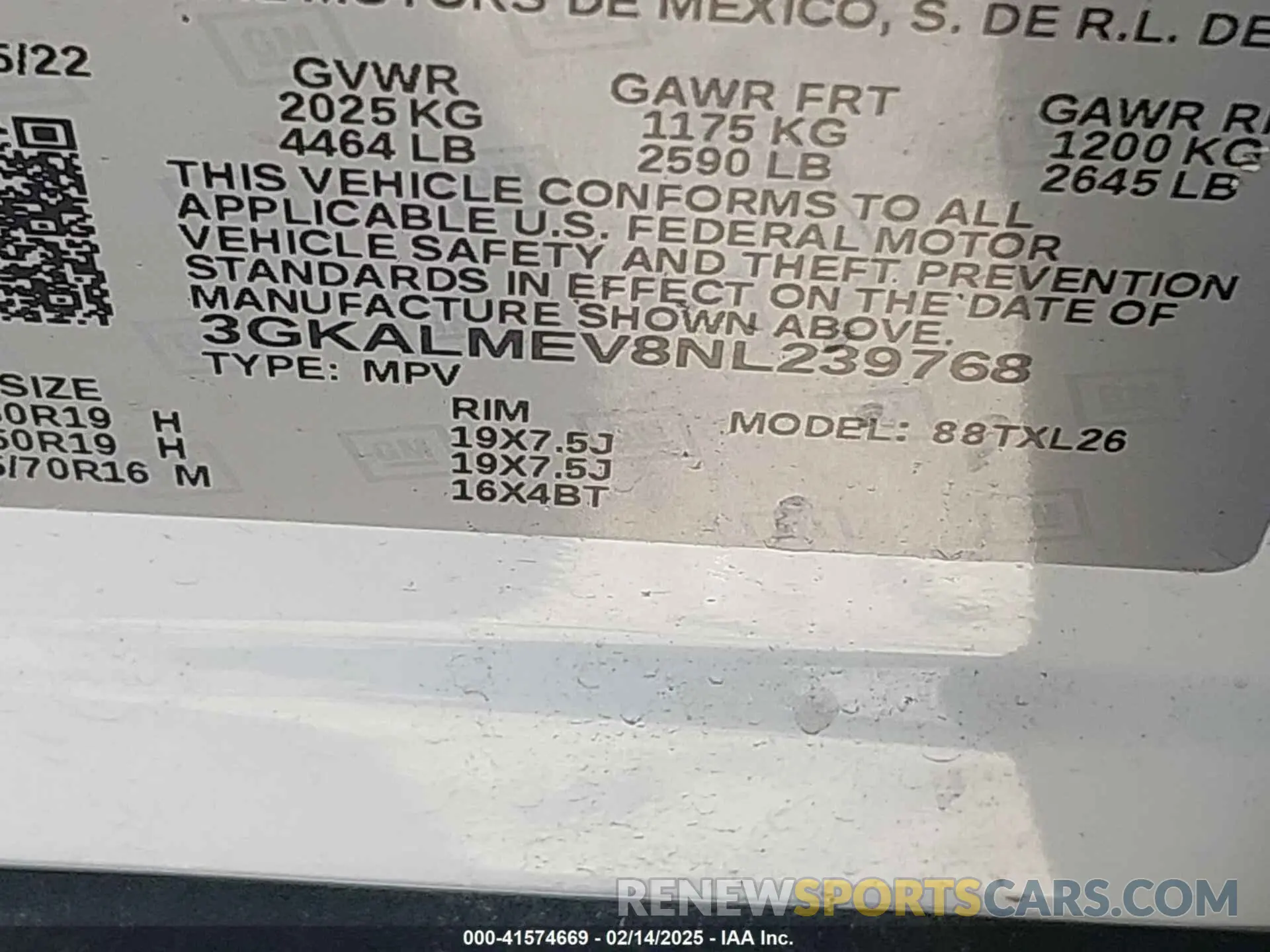9 fotografías del automóvil dañado 3GKALMEV8NL239768 GMC TERRAIN 2022