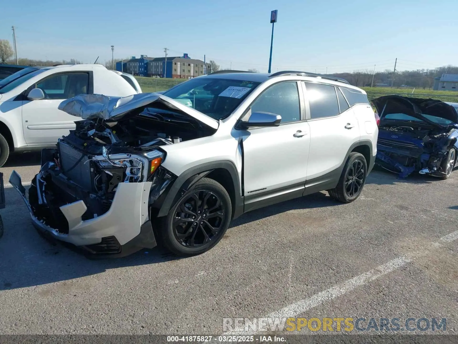 2 fotografías del automóvil dañado 3GKALMEV9NL257678 GMC TERRAIN 2022