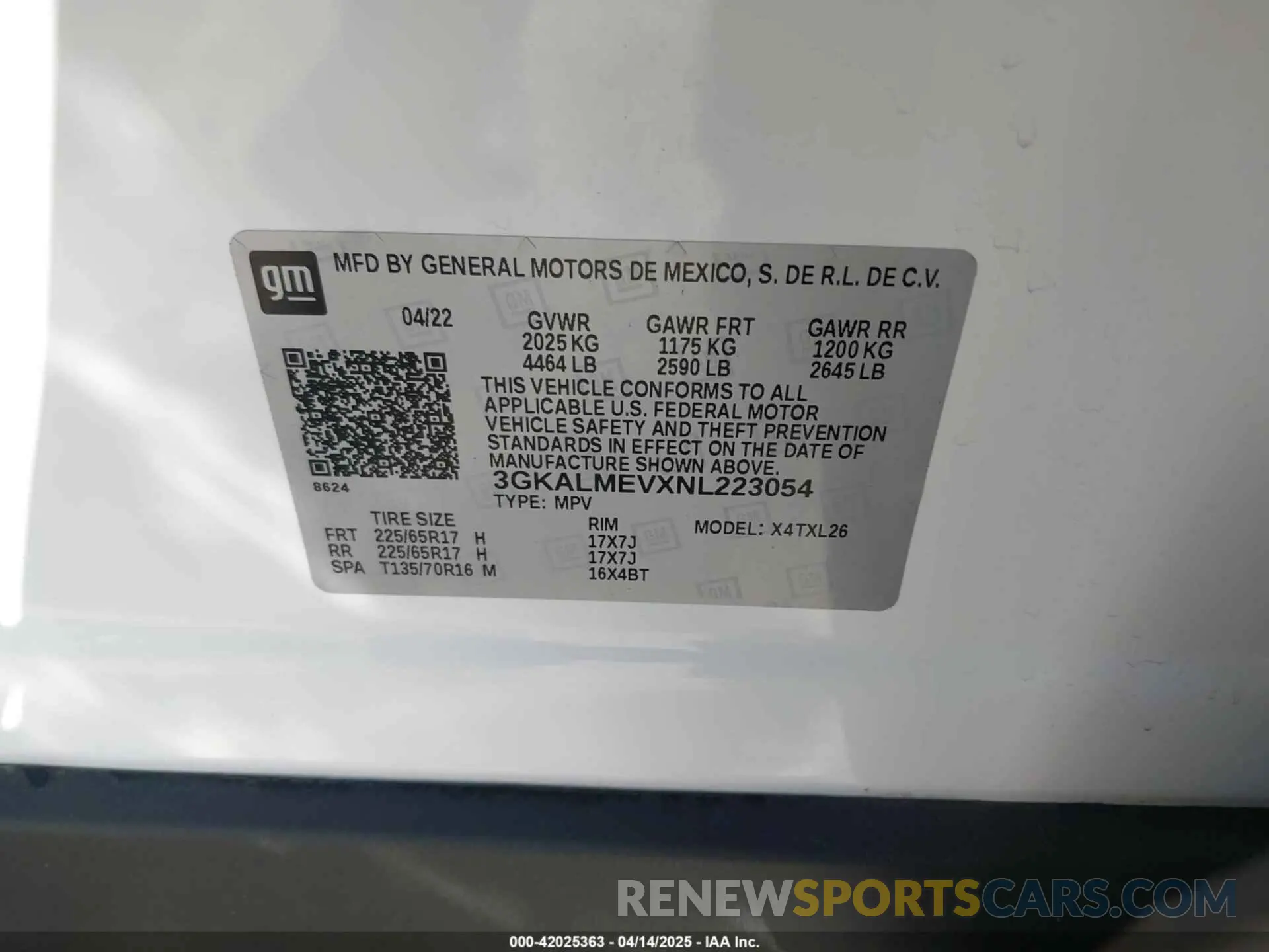 9 fotografías del automóvil dañado 3GKALMEVXNL223054 GMC TERRAIN 2022