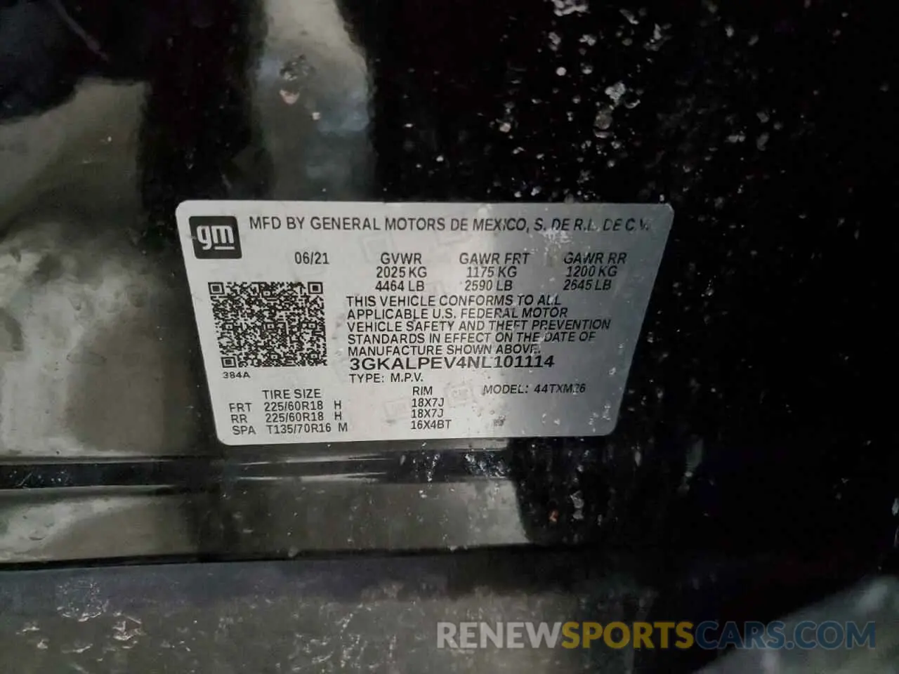 13 fotografías del automóvil dañado 3GKALPEV4NL101114 GMC TERRAIN 2022