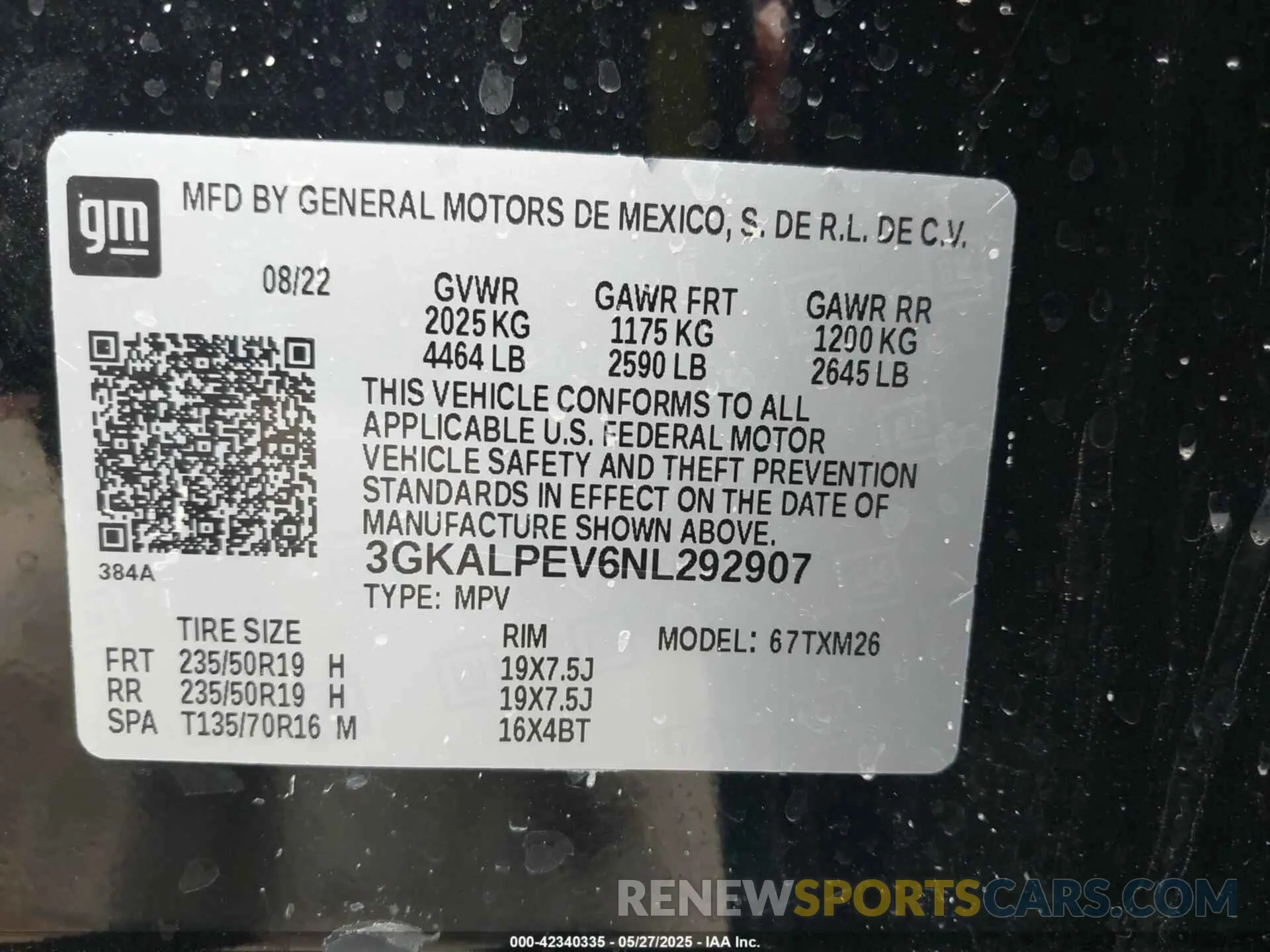 9 fotografías del automóvil dañado 3GKALPEV6NL292907 GMC TERRAIN 2022