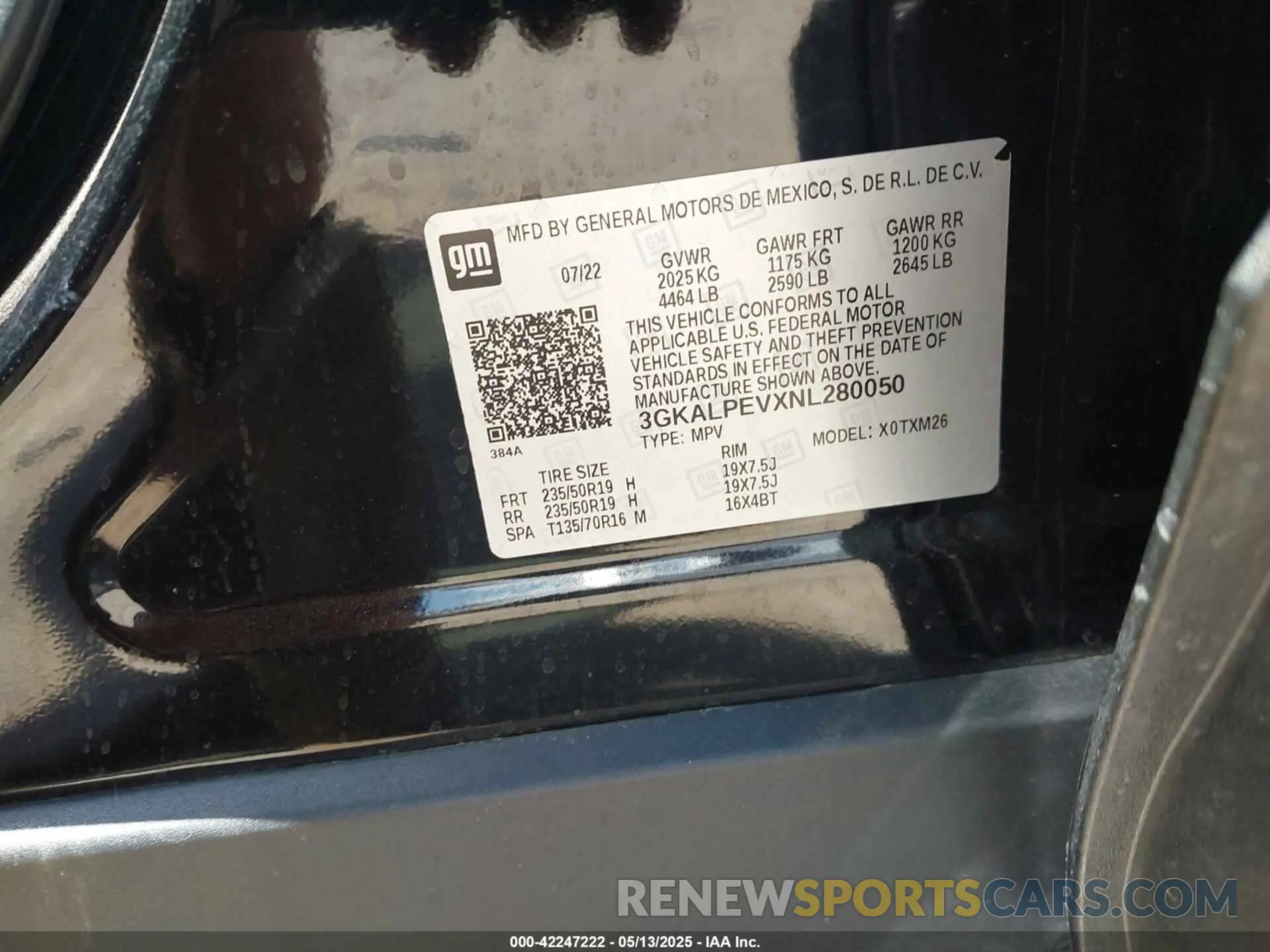 9 fotografías del automóvil dañado 3GKALPEVXNL280050 GMC TERRAIN 2022