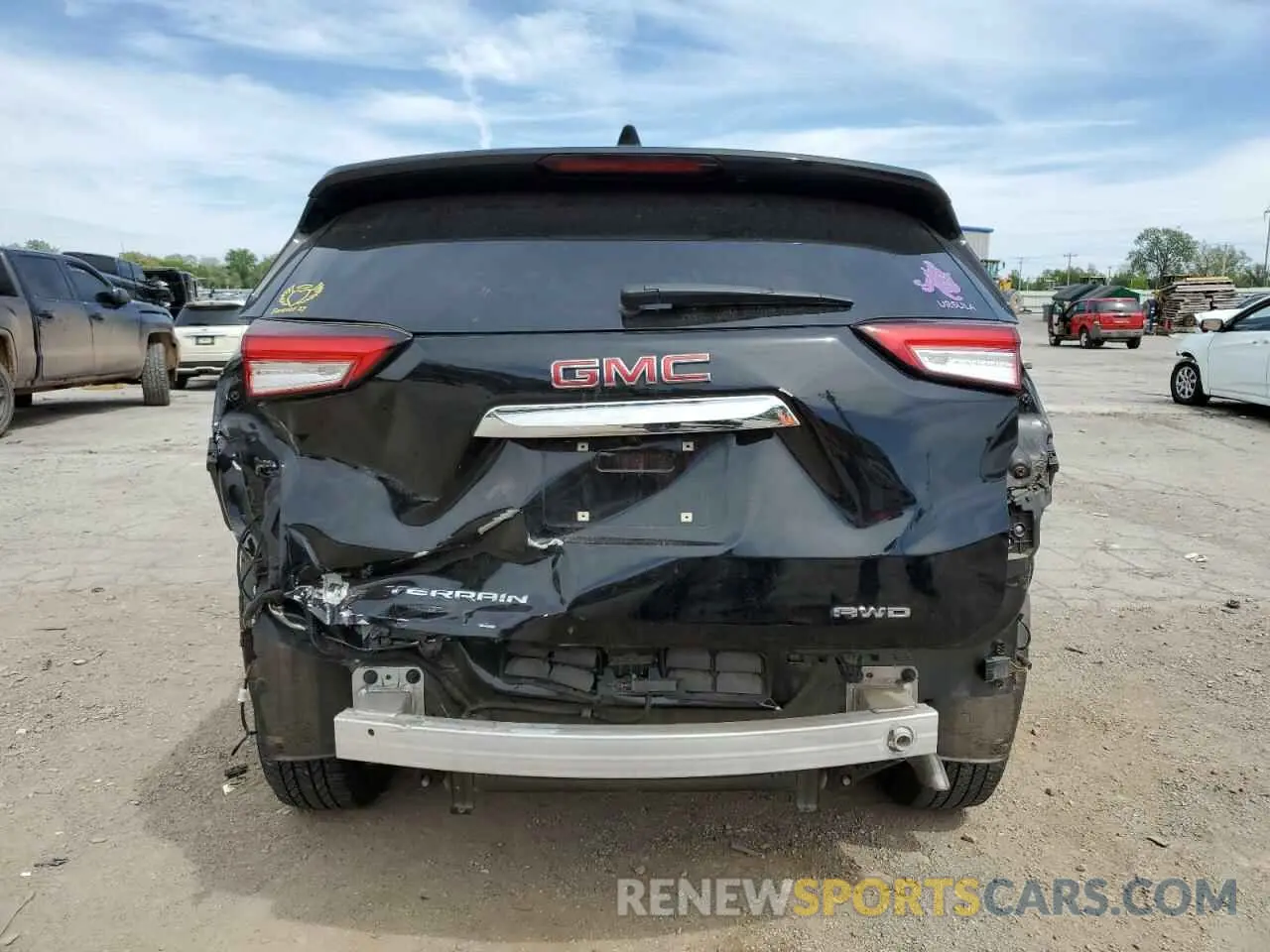 6 fotografías del automóvil dañado 3GKALTEV0NL111163 GMC TERRAIN 2022