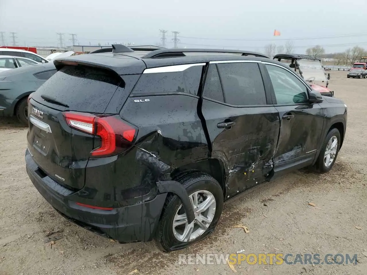 3 fotografías del automóvil dañado 3GKALTEV0NL265145 GMC TERRAIN 2022