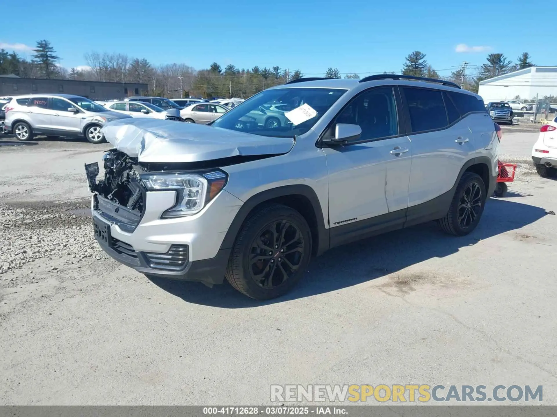 2 fotografías del automóvil dañado 3GKALTEV1NL261718 GMC TERRAIN 2022