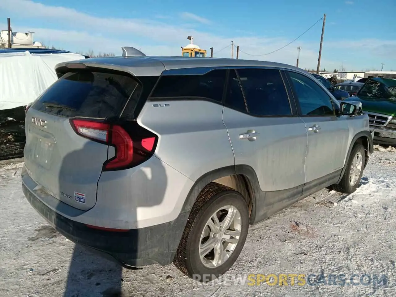 3 fotografías del automóvil dañado 3GKALTEV3NL142343 GMC TERRAIN 2022