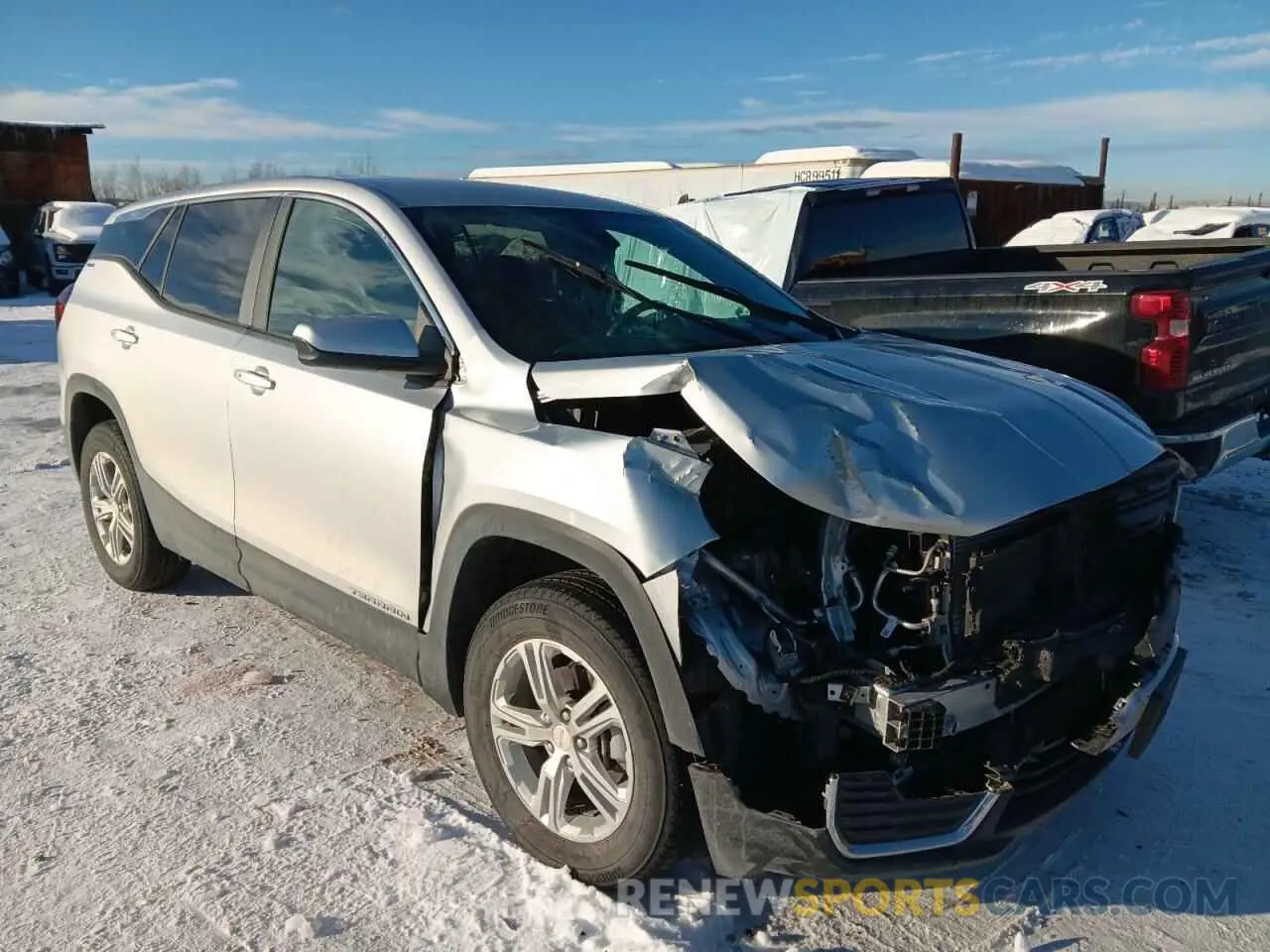 4 fotografías del automóvil dañado 3GKALTEV3NL142343 GMC TERRAIN 2022