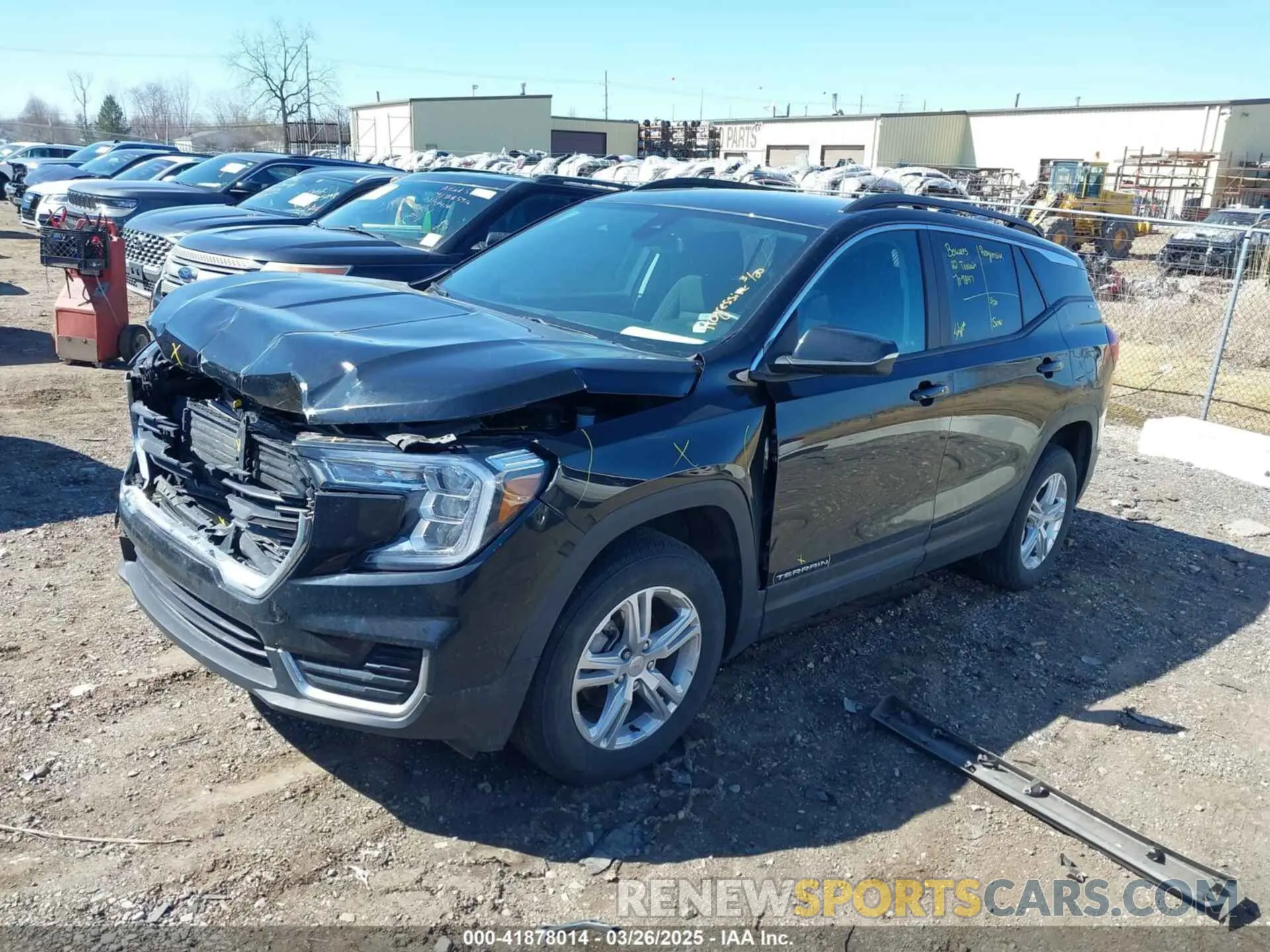 2 fotografías del automóvil dañado 3GKALTEV4NL104801 GMC TERRAIN 2022