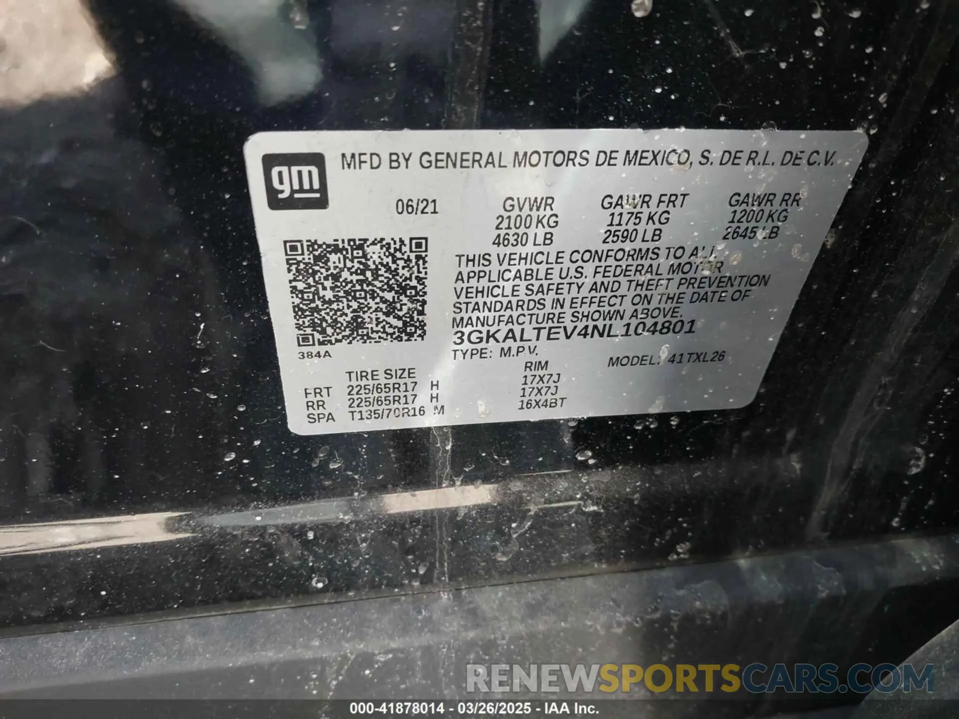 9 fotografías del automóvil dañado 3GKALTEV4NL104801 GMC TERRAIN 2022