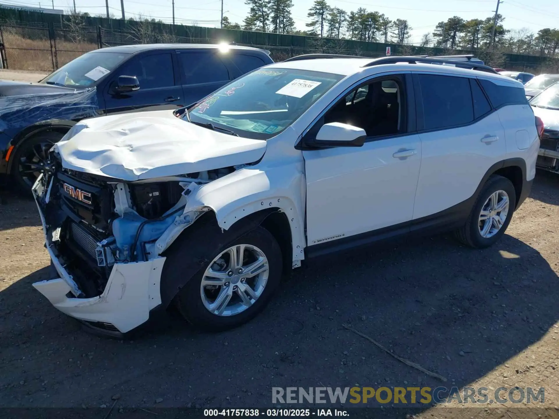 2 fotografías del automóvil dañado 3GKALTEV5NL143719 GMC TERRAIN 2022