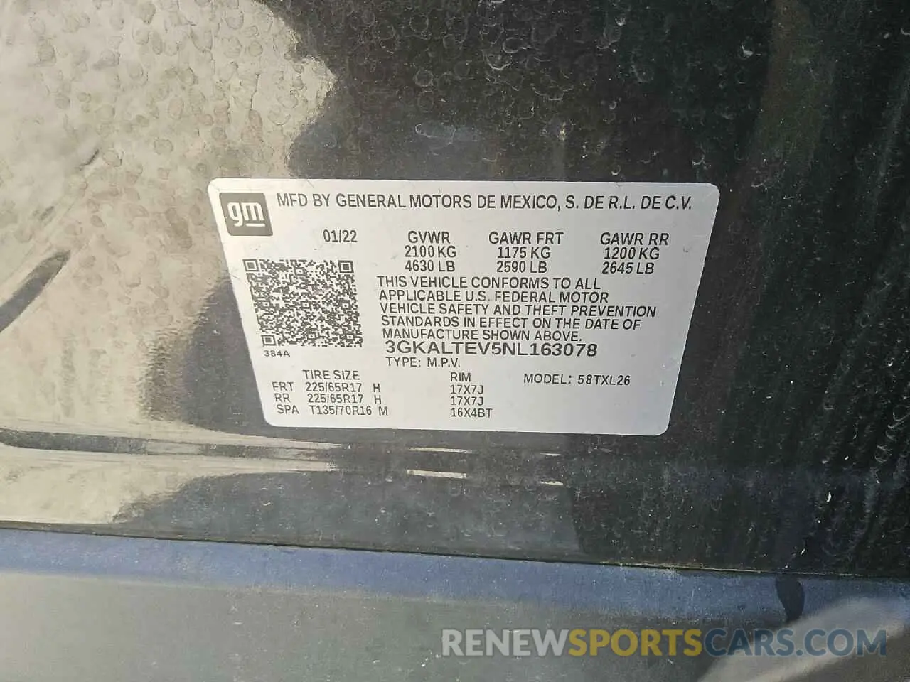 13 fotografías del automóvil dañado 3GKALTEV5NL163078 GMC TERRAIN 2022