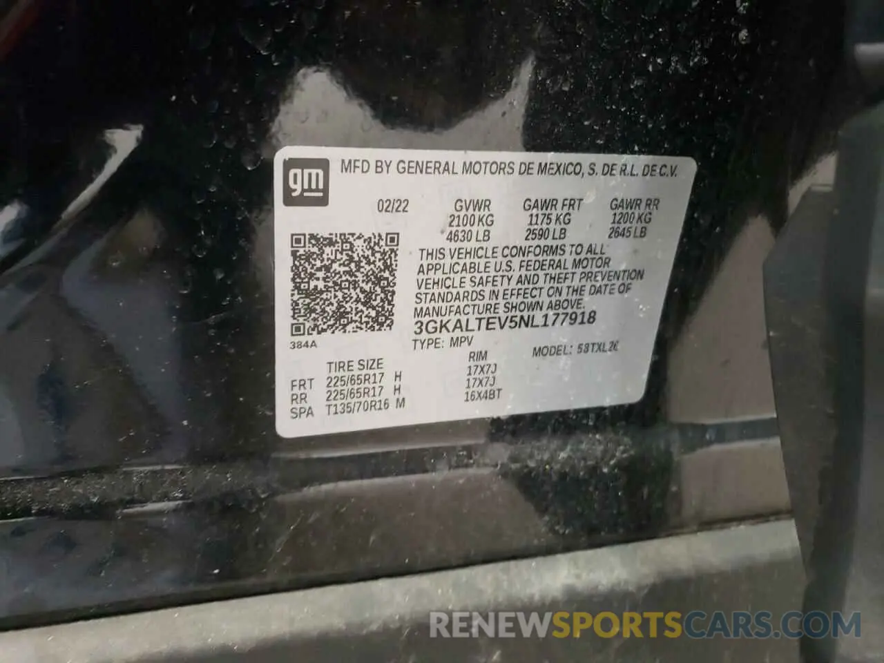 13 fotografías del automóvil dañado 3GKALTEV5NL177918 GMC TERRAIN 2022
