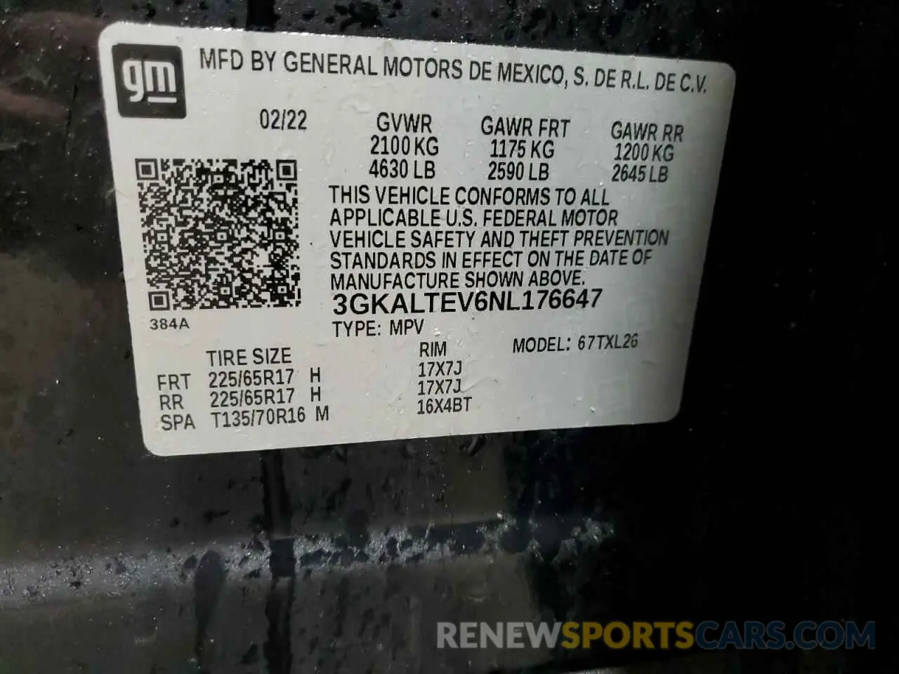 13 fotografías del automóvil dañado 3GKALTEV6NL176647 GMC TERRAIN 2022