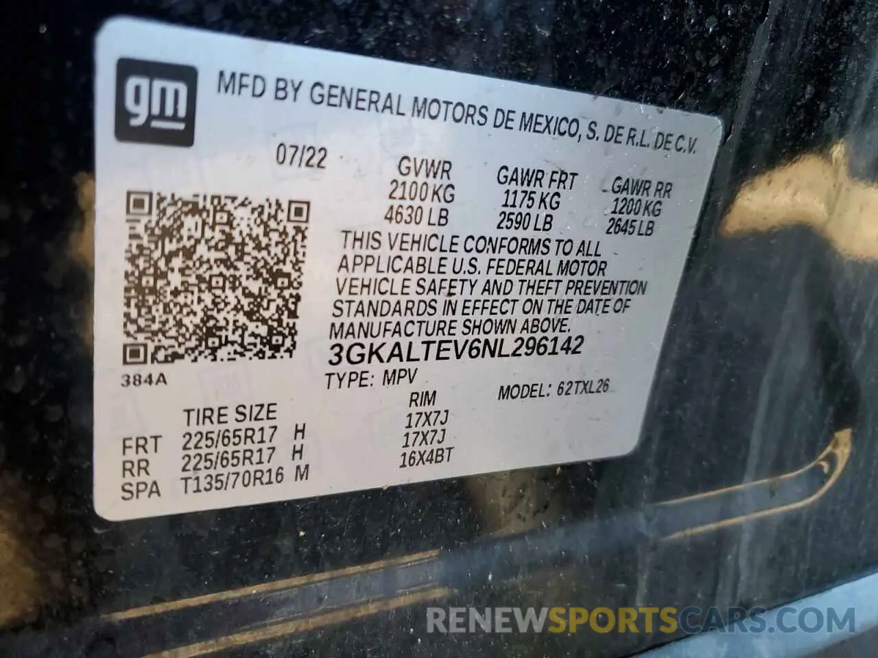 13 fotografías del automóvil dañado 3GKALTEV6NL296142 GMC TERRAIN 2022