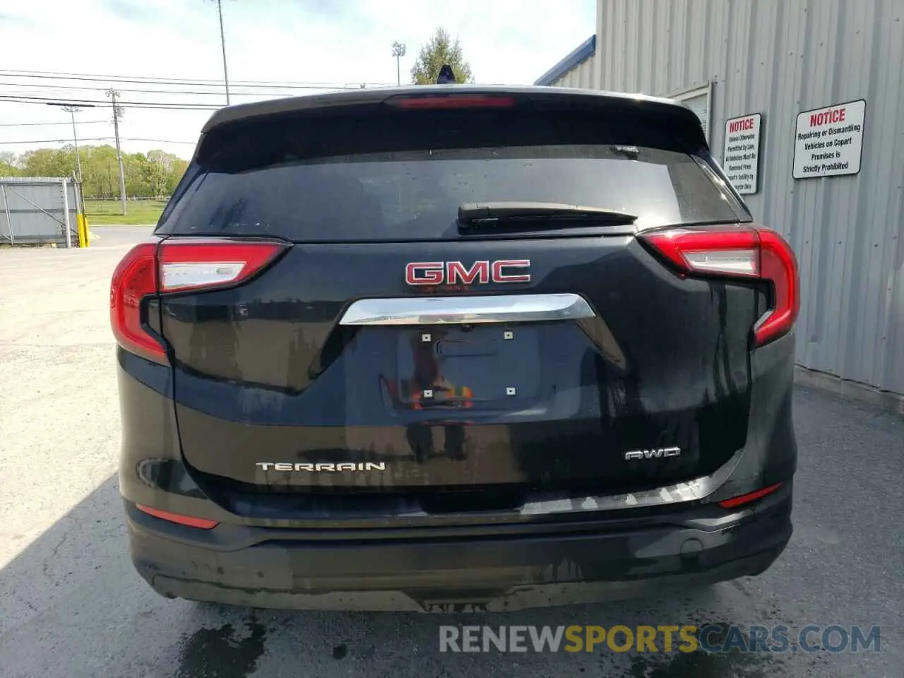 6 fotografías del automóvil dañado 3GKALTEV8NL233401 GMC TERRAIN 2022