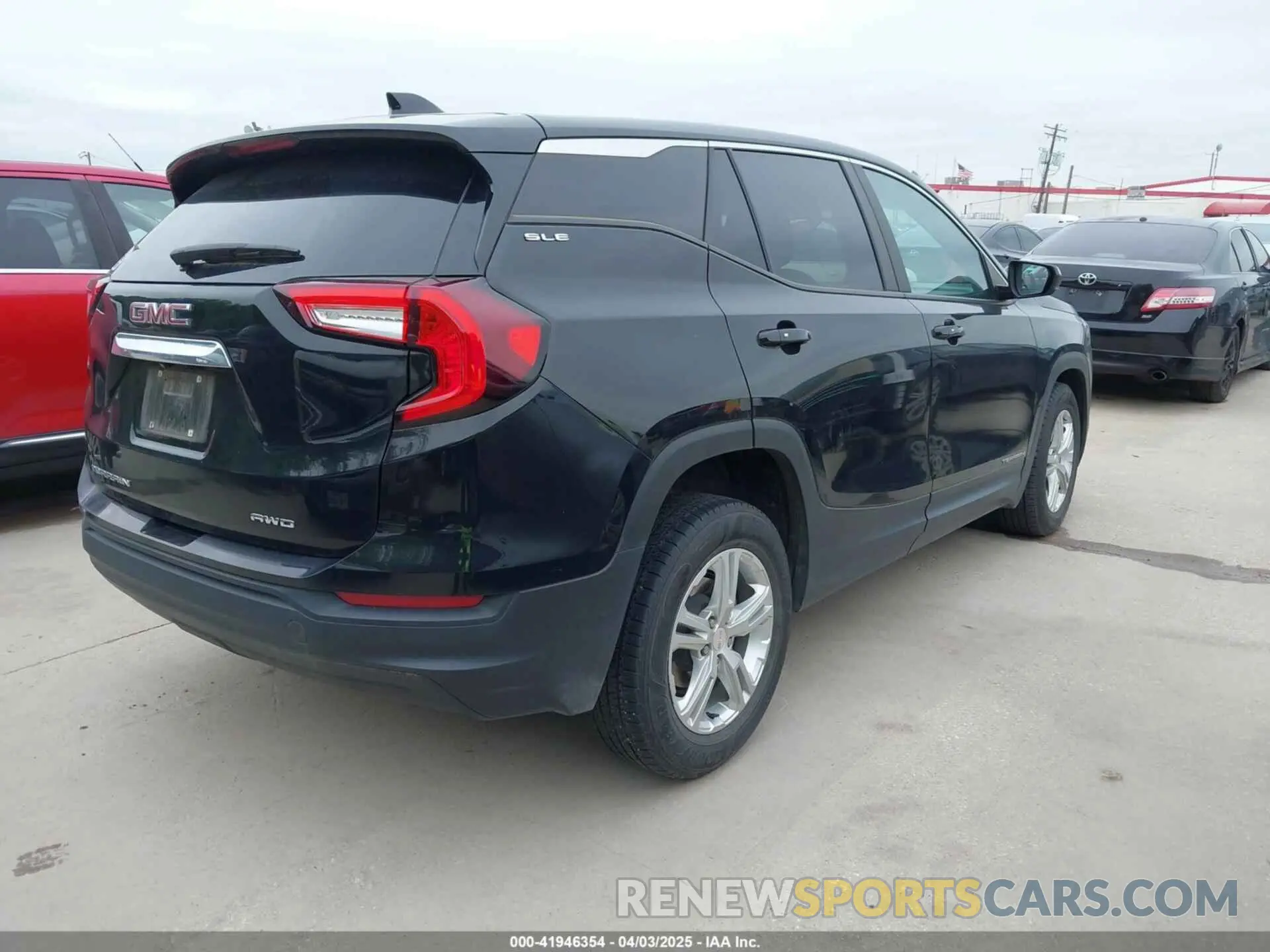 4 fotografías del automóvil dañado 3GKALTEV9NL178747 GMC TERRAIN 2022